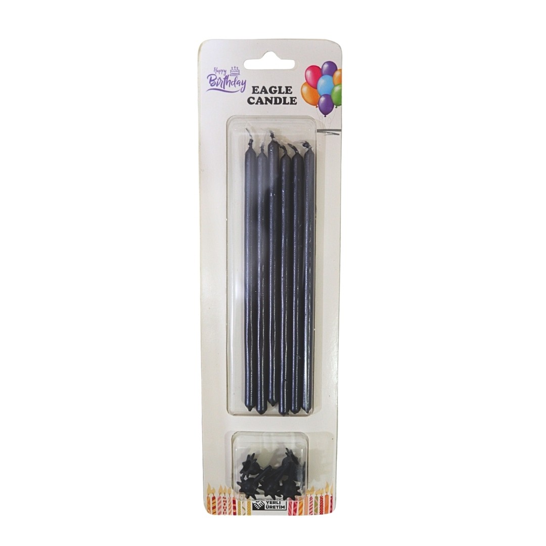 15 cm Pasta Mumu 6'lı - Siyah
