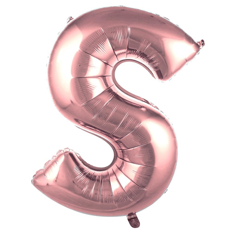 40 inç Harf Rose Gold Balon - S Harfi