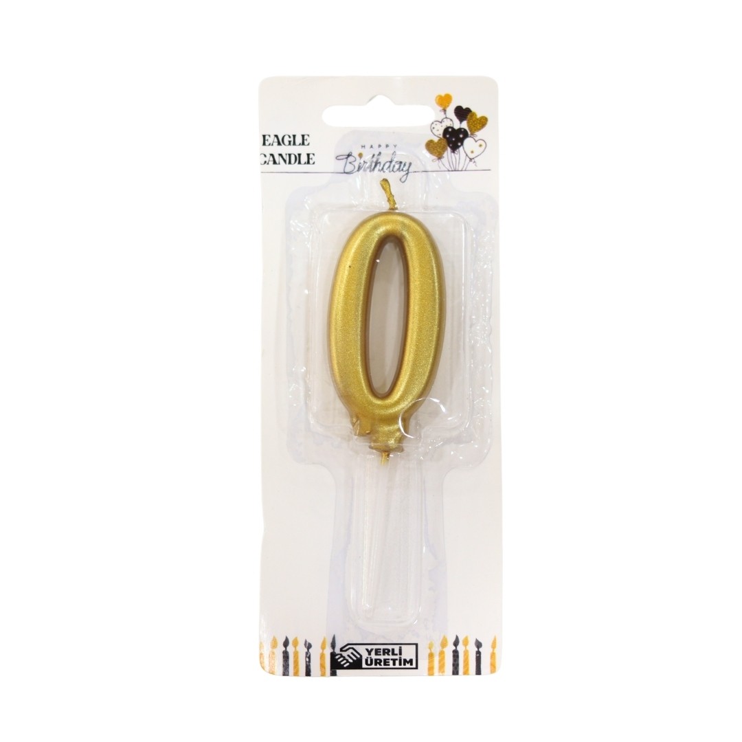 Rakam Mum Gold - 0 Rakamı