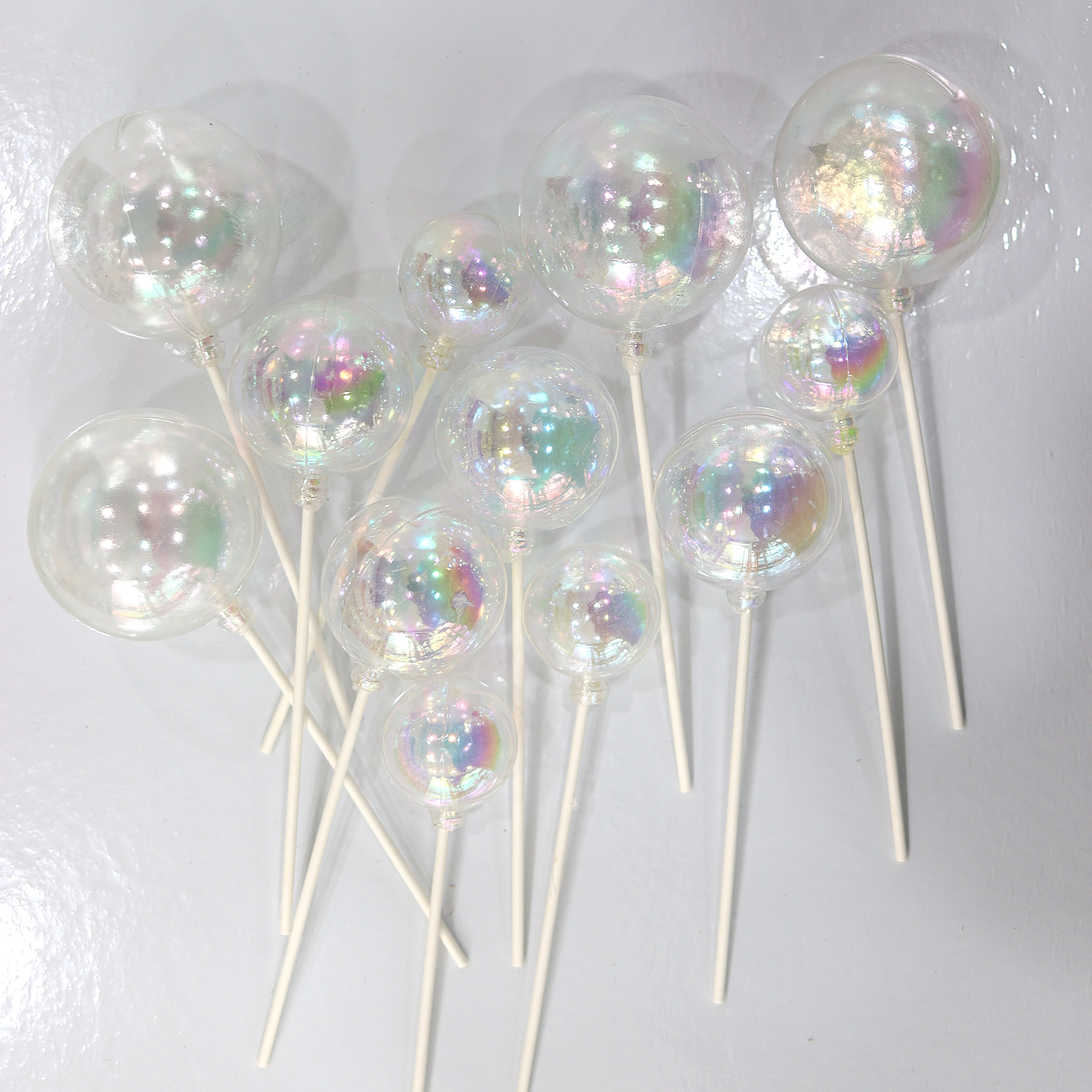 Şeffaf Top Süs 12'li - Şeffaf