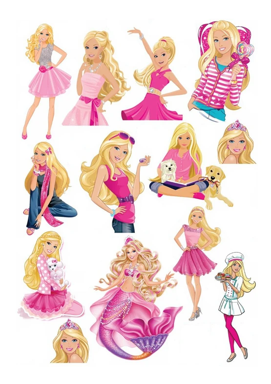 Hazır Yenilebilir Baskı - Barbie