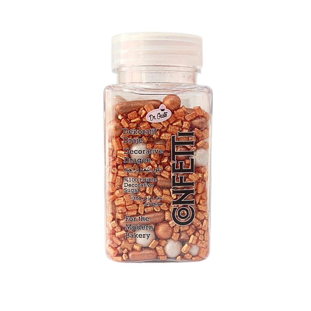 Dr Gusto Konfeti Sprinkles Süs Şekeri 100 gr - Bakır