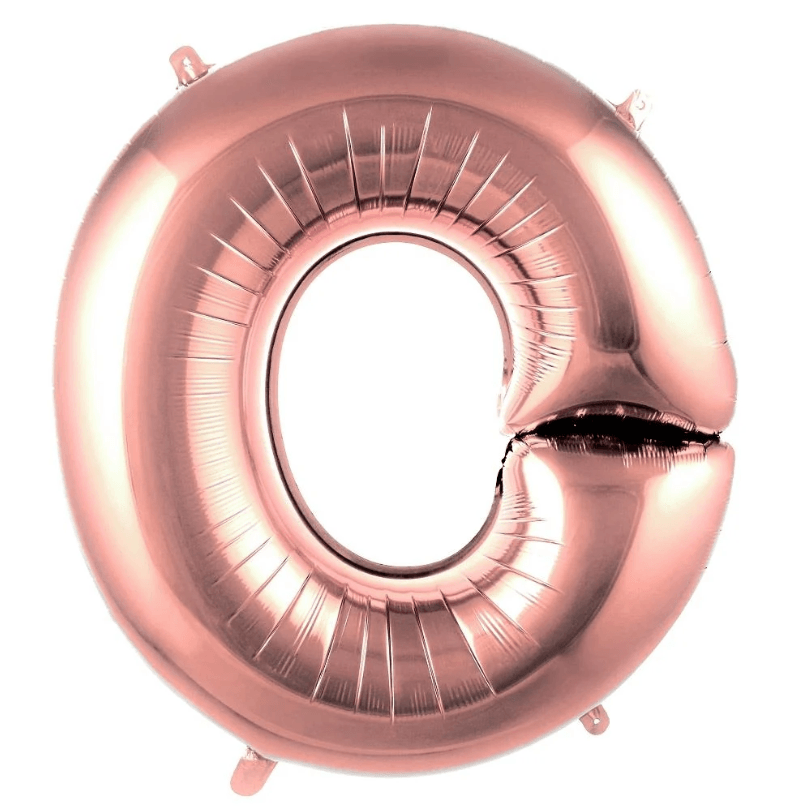 40 inç Harf Rose Gold Balon - O Harfi