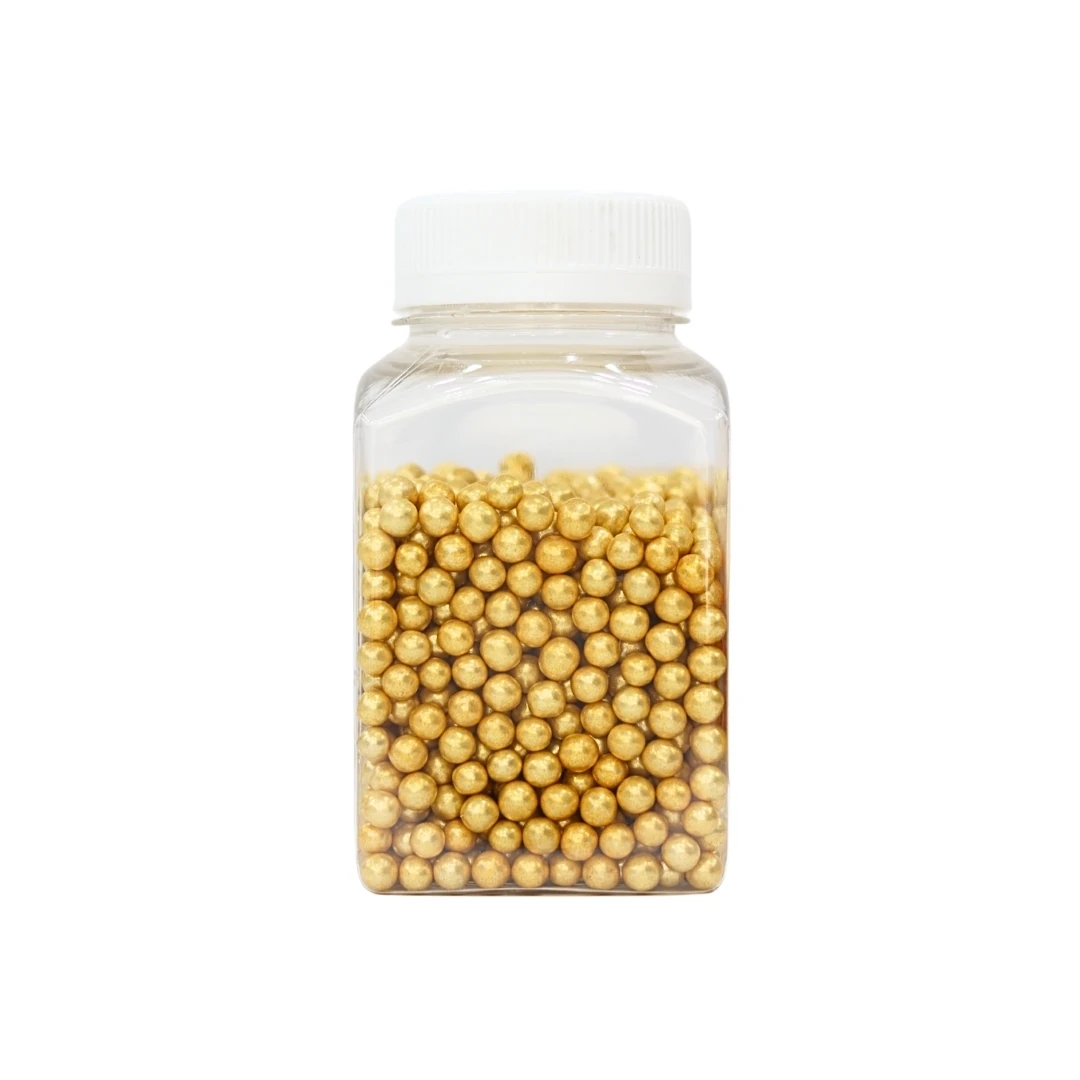Sprinkles Süs Şekeri (Draje) 100 gr - Gold Arjantin 4 mm