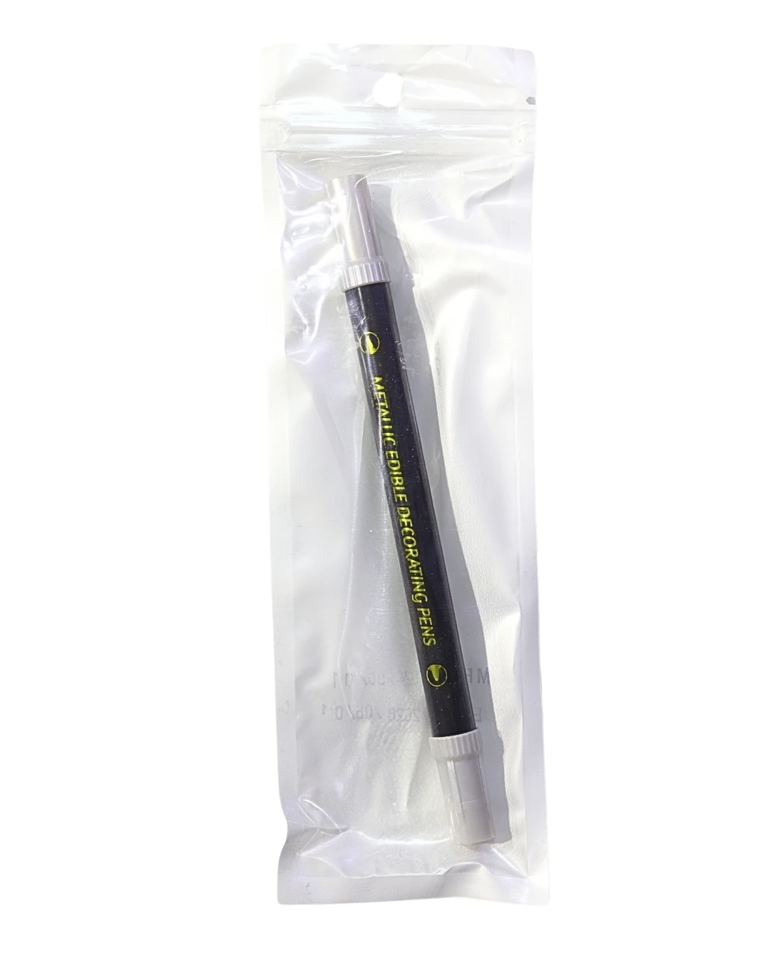 Gıda Kalemi Çift Taraflı / İnce ve Kalın Uç - Metalik Gümüş