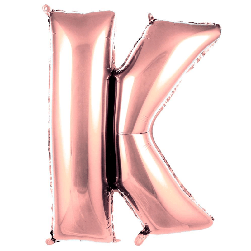40 inç Harf Rose Gold Balon - K Harfi