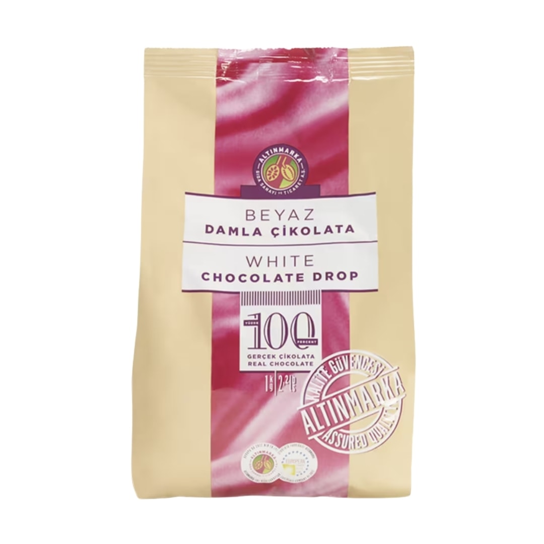 Altınmarka Damla Çikolata 1 kg - Beyaz ALT182 (7mm)