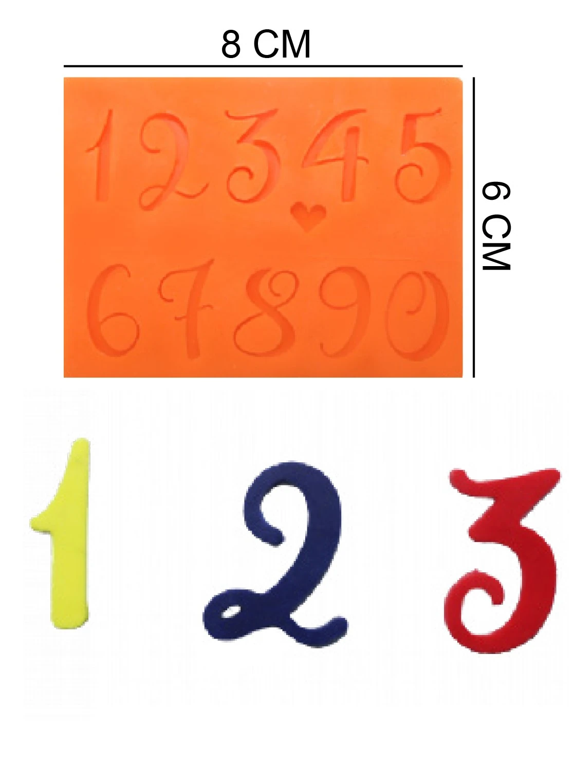 Rakam Set Silikon Kalıp 248