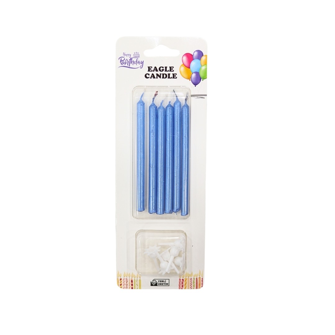 10 cm Pasta Mumu 6'lı - Mavi