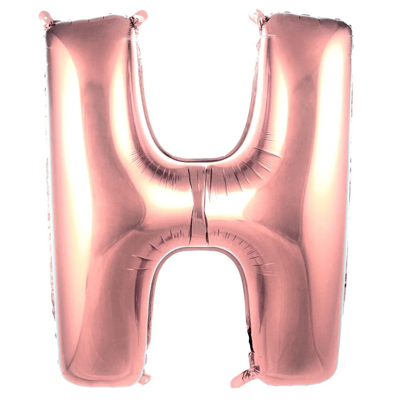 40 inç Harf Rose Gold Balon - H Harfi