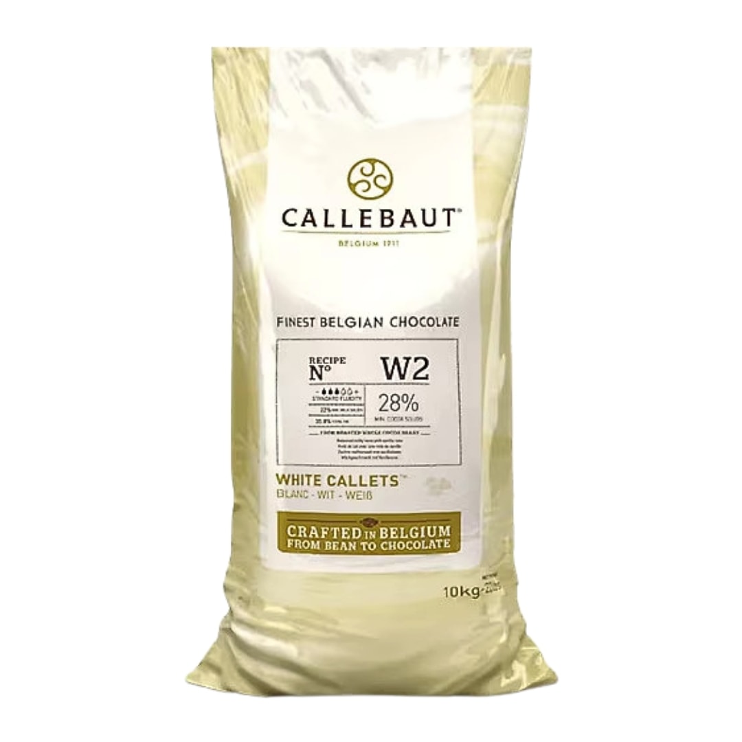 Callebaut Pul Çikolata 10 kg - Beyaz W2 (%28)