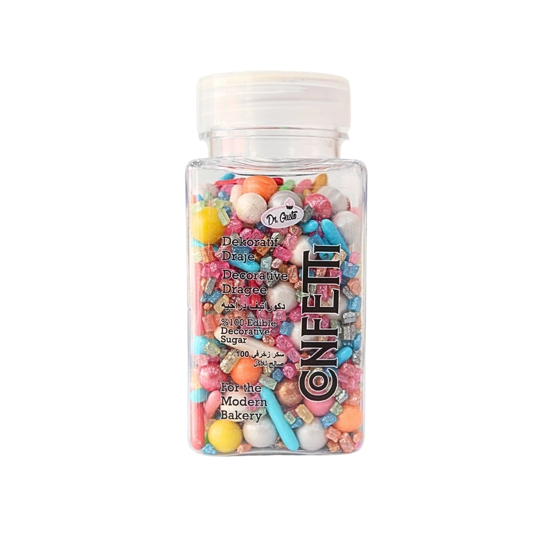 Dr Gusto Konfeti Sprinkles Süs Şekeri 100 gr - Mix