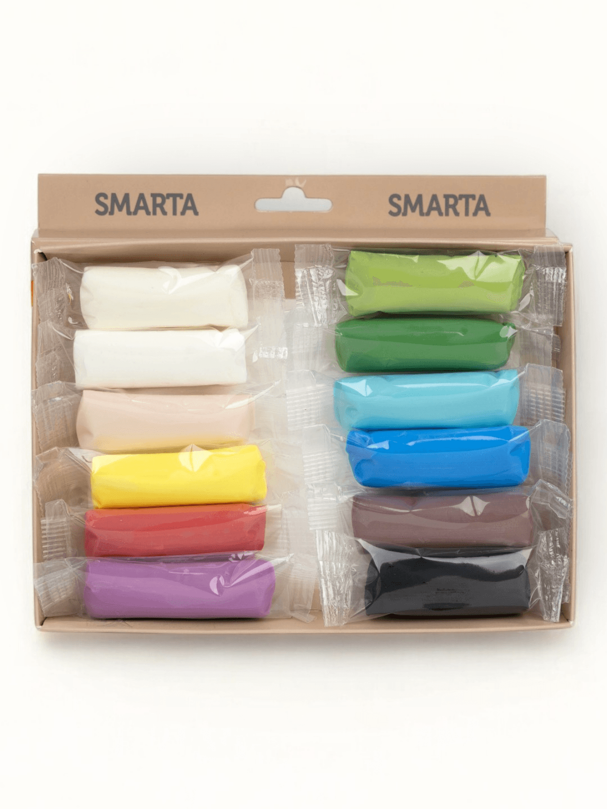 Smarta 12'li Hava ile Kuruyan Modelleme Hamuru Seti (25g x 12 adet)