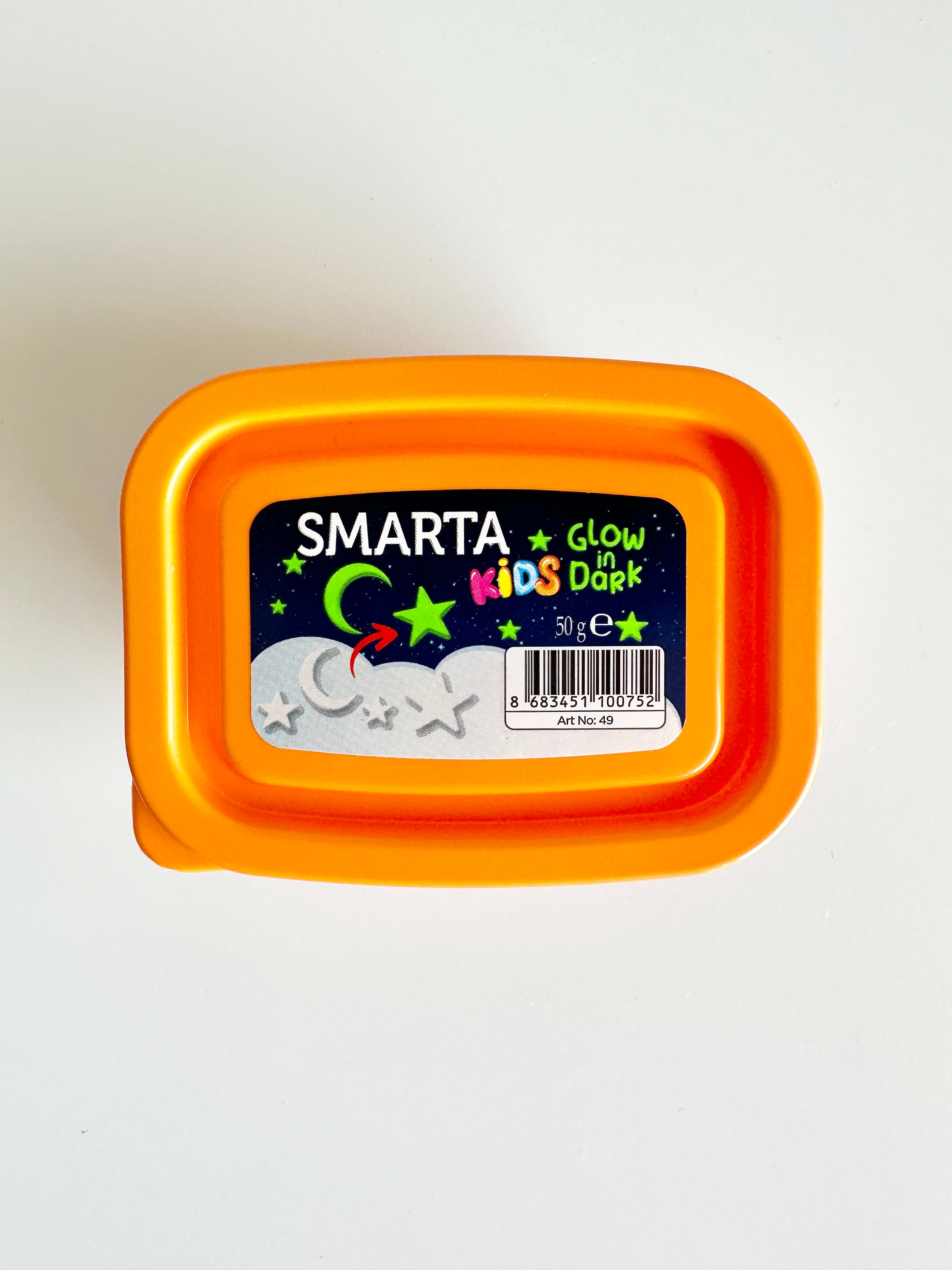 Smarta ™ Kids Modelleme Hamuru | Glow in Dark (Fosforlu)