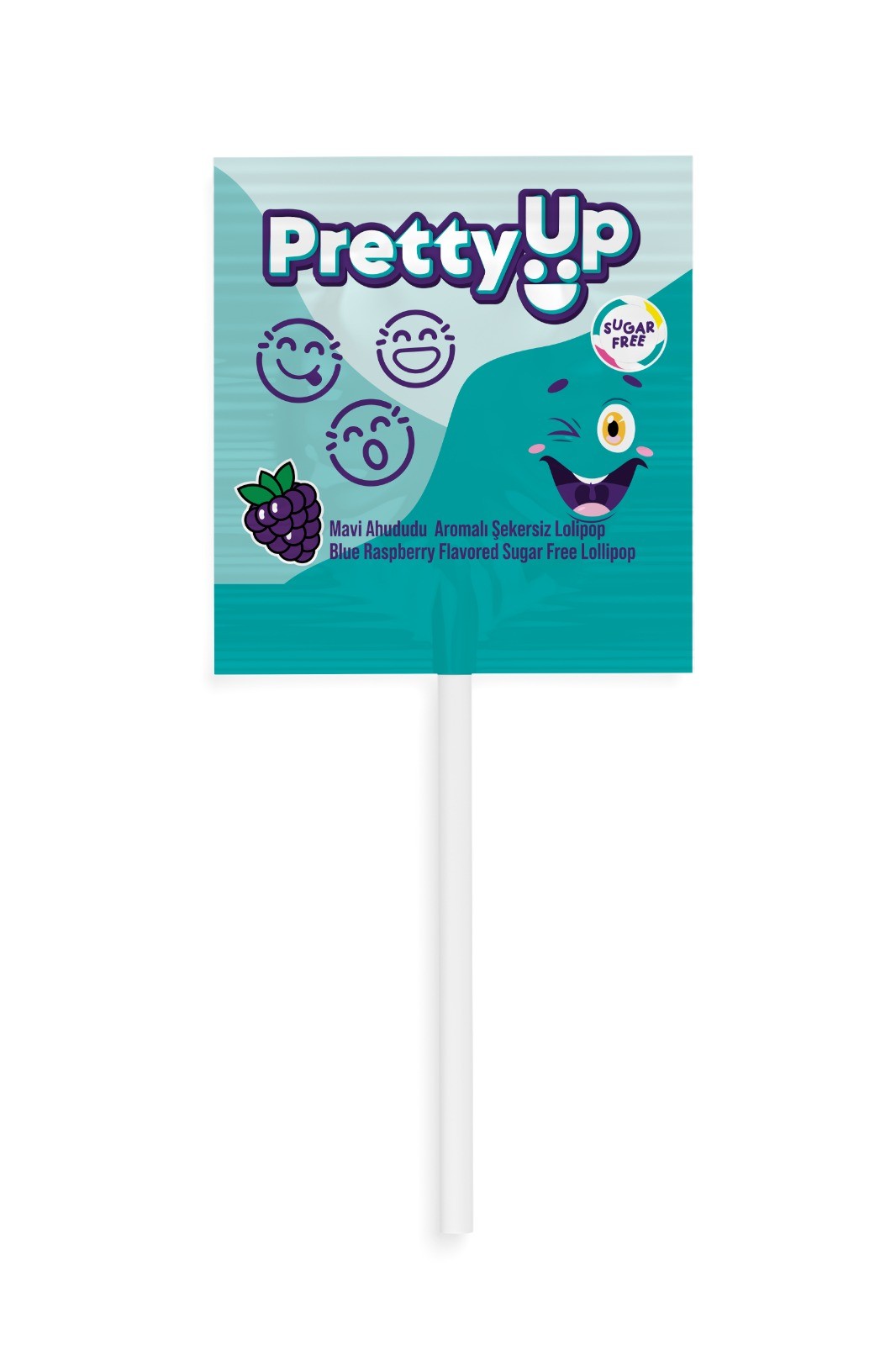 Pretty Up | Şekersiz Lolipop (Ananas, çilek, mavi ahududu aromaları) 5.5gx10 adet