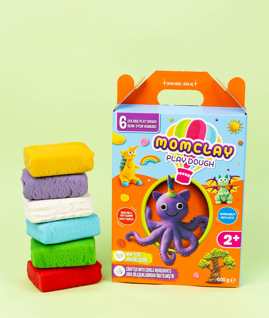 MOMCLAY | 6 Renk Oyun Hamuru