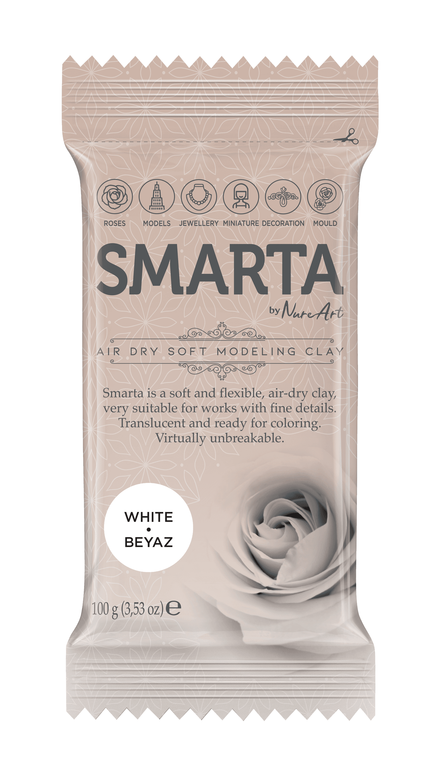 Smarta™ Modelleme Hamuru 100gr - Beyaz