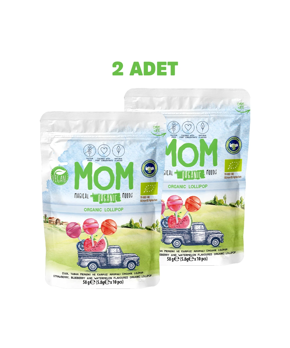 MOM Organik Lolipop - 2’li Paket