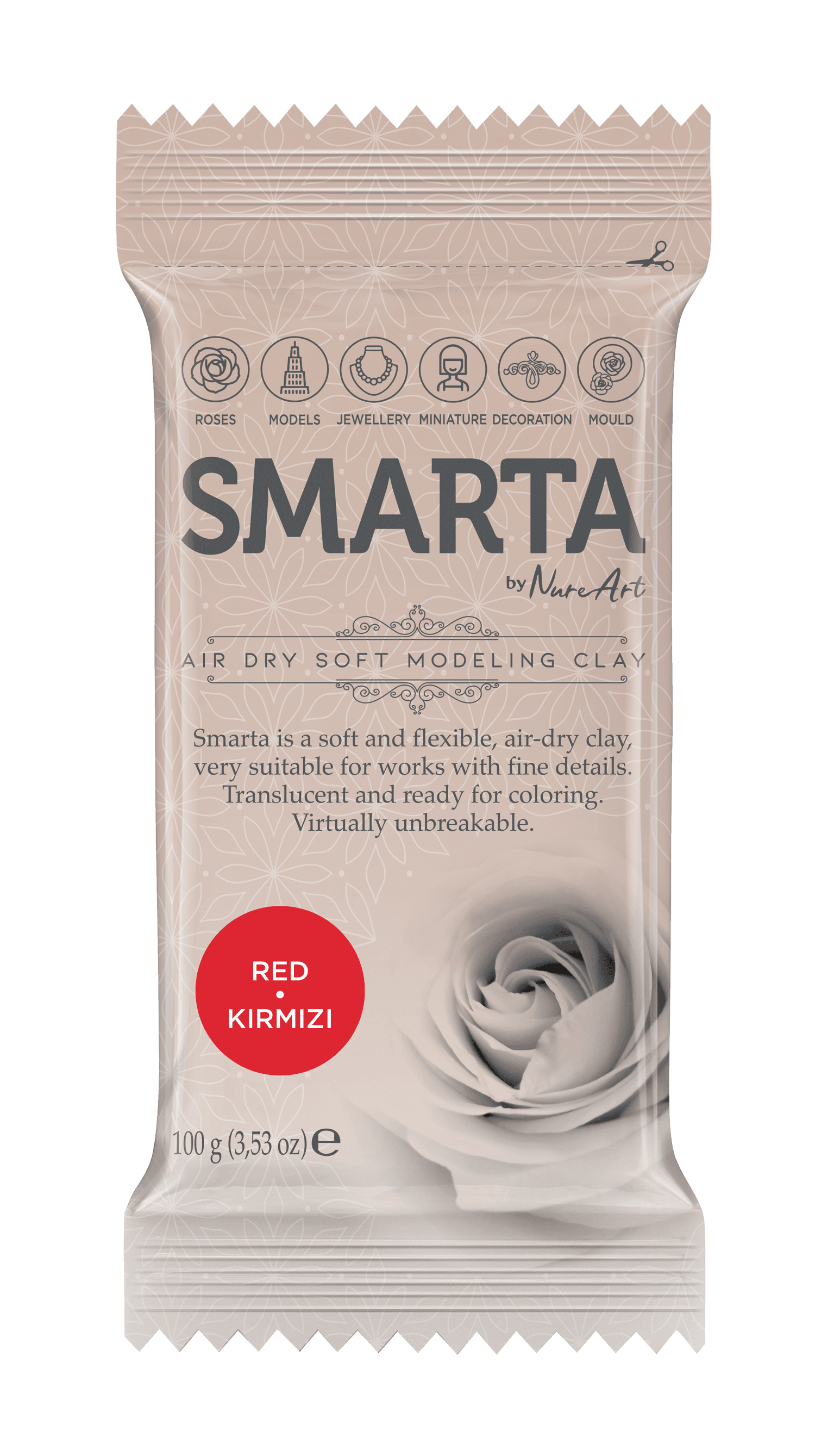 Smarta™ Modelleme Hamuru 100gr - Kırmızı