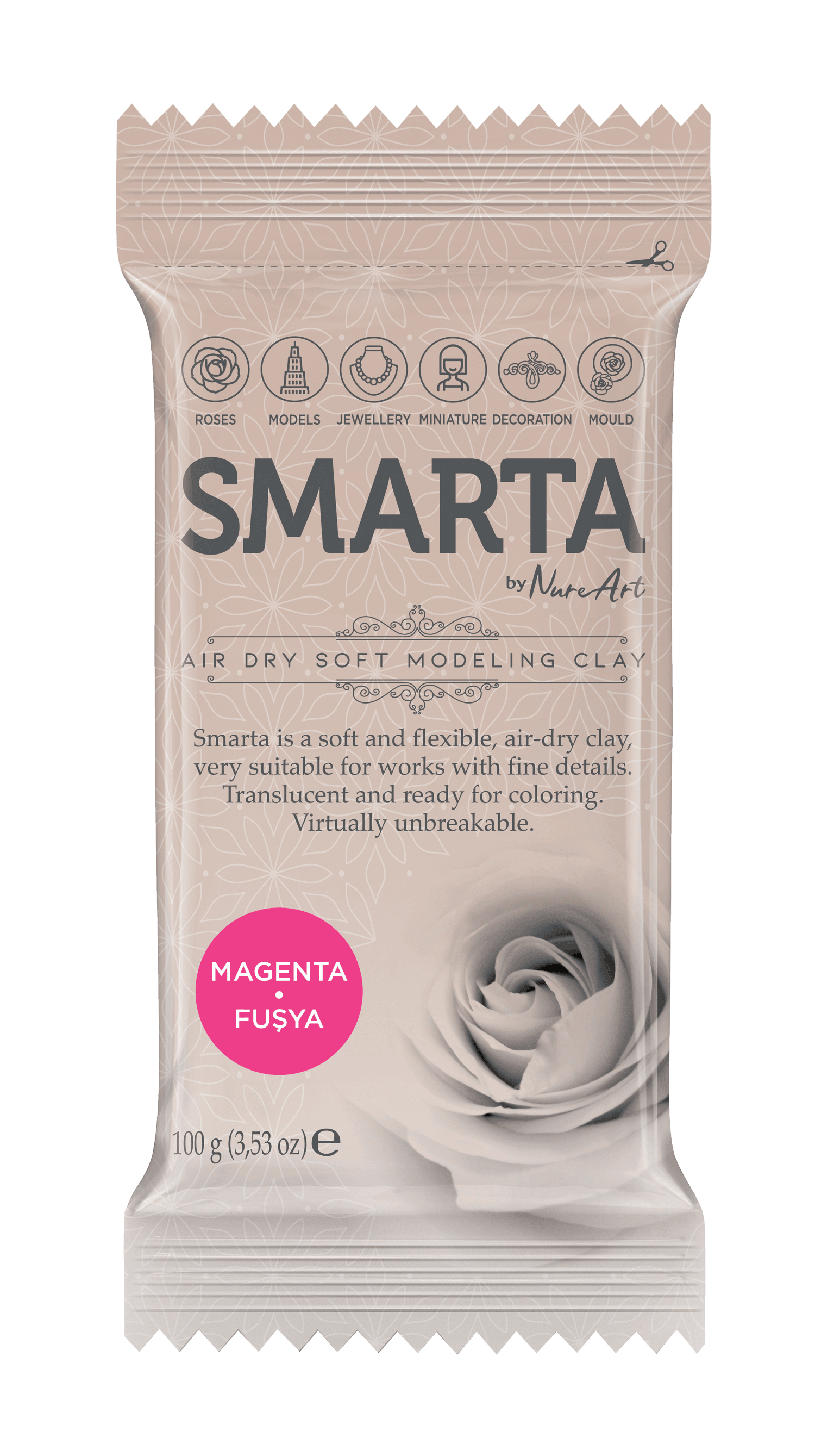 Smarta™ Modelleme Hamuru 100gr - Fuşya