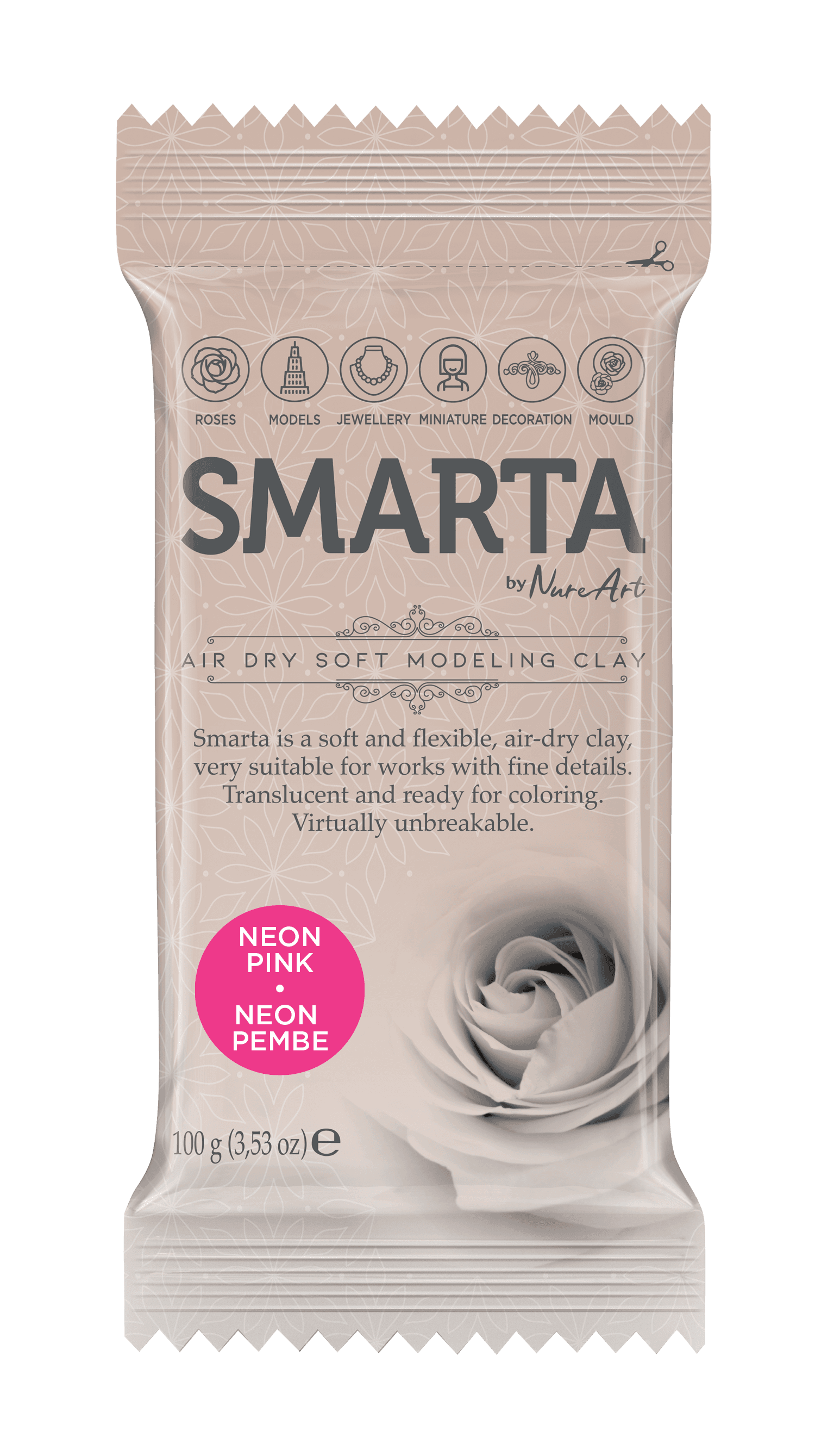 Smarta™ Modelleme Hamuru 100gr - Neon Pembe