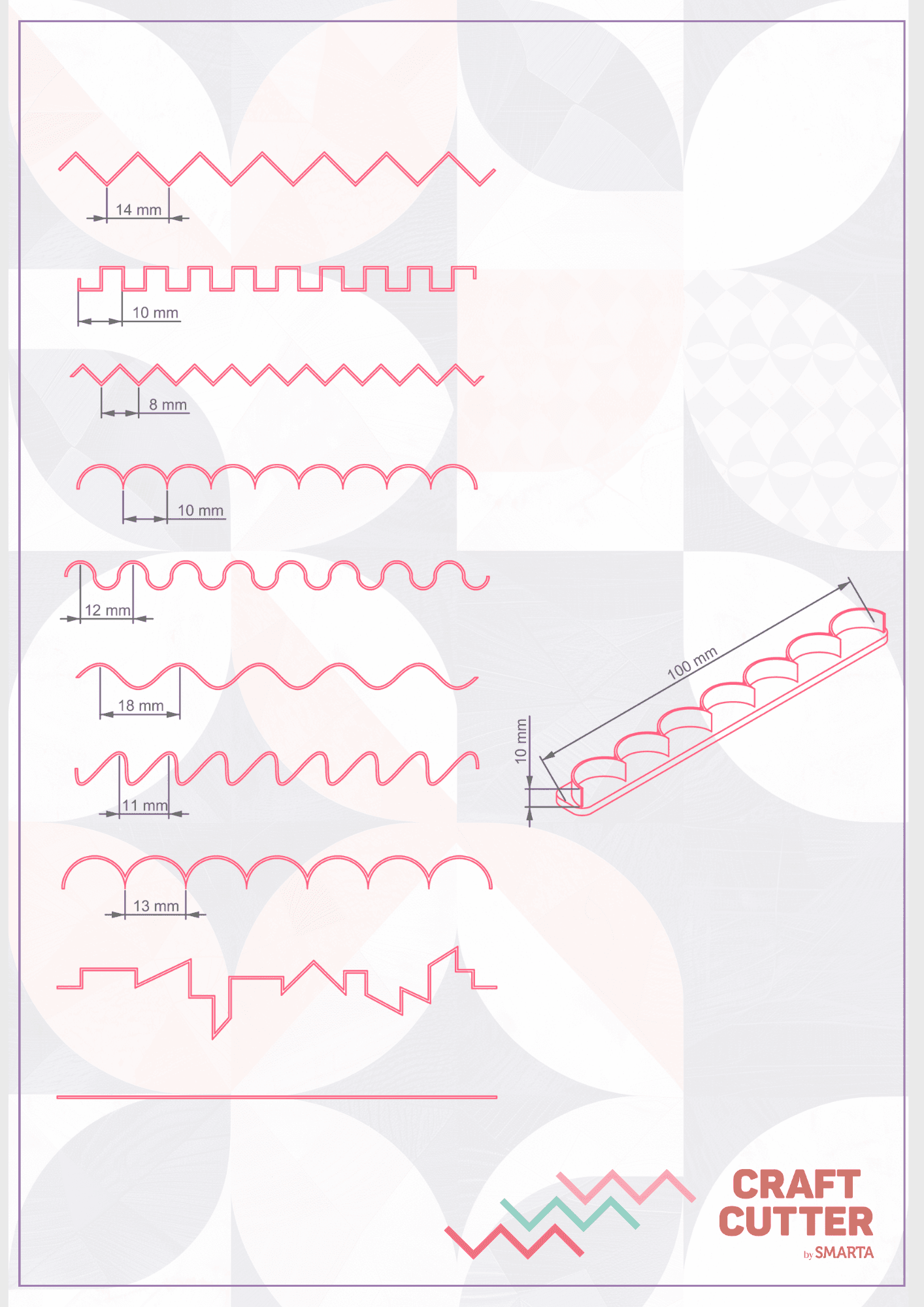 Craft Cutter | Desenli Cetvel Kesiciler