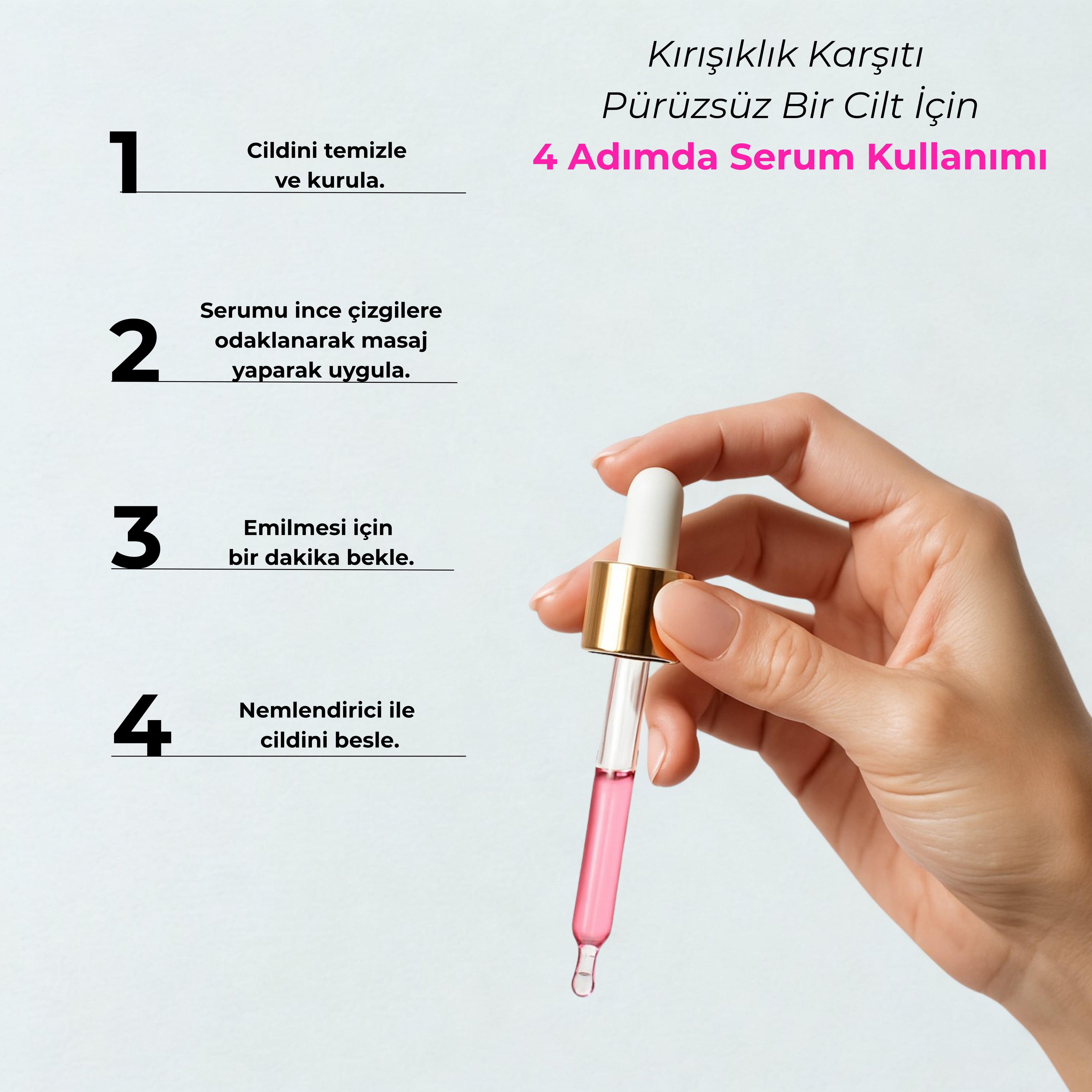 GLONE Bakuchiol Kırışıklık Karşıtı Serum 30ml | Bakuchiol, Hyaluronik Asit & Centella Asiatica İçeren Kırışıklık Karşıtı Serum | Doğal Retinol Alternatifi | Cilt Sıkılaştırma ve Nem