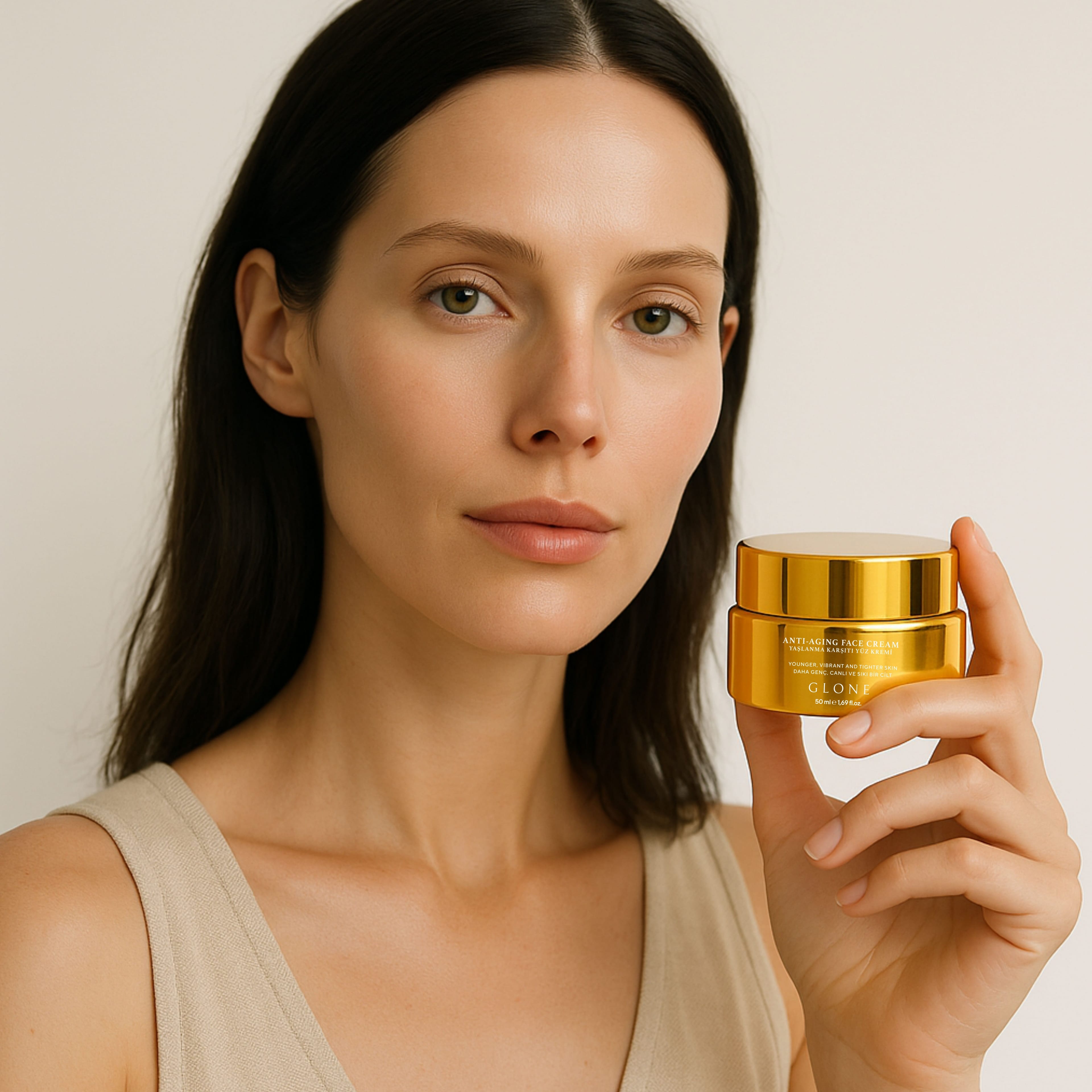 Anti Aging Kolajen Krem 50ml | Kollajen I&III+Somon DNA&Niasinamid-Sıkılık+Nem+Işıltı | HA&Calendula