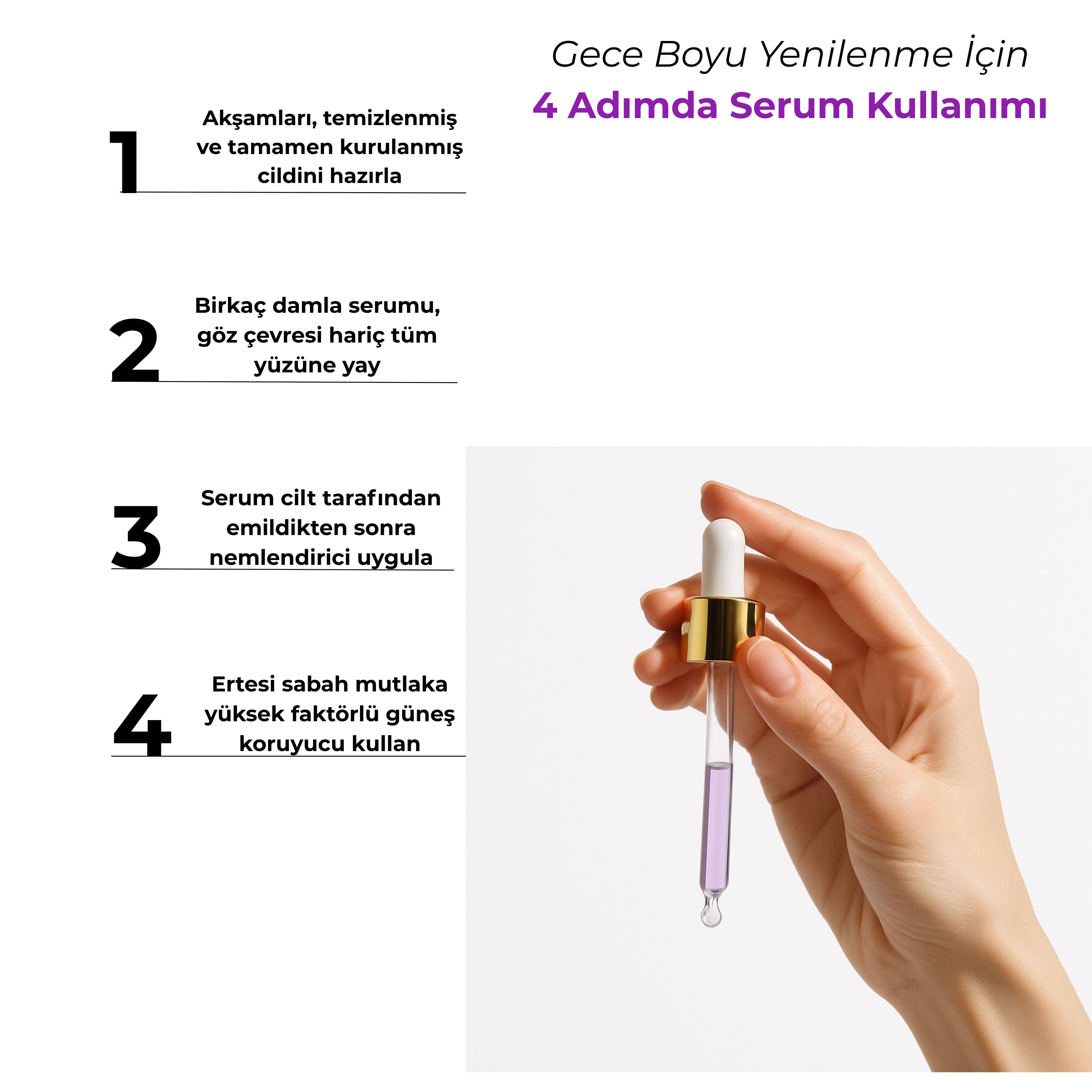 GLONE Retinol Yenileyici Gece Serumu 30ml | Retinol, Niacinamide & Hyaluronik Asit İçeren Anti-Aging Serum | Kırışıklık Karşıtı ve Nem Dengesi