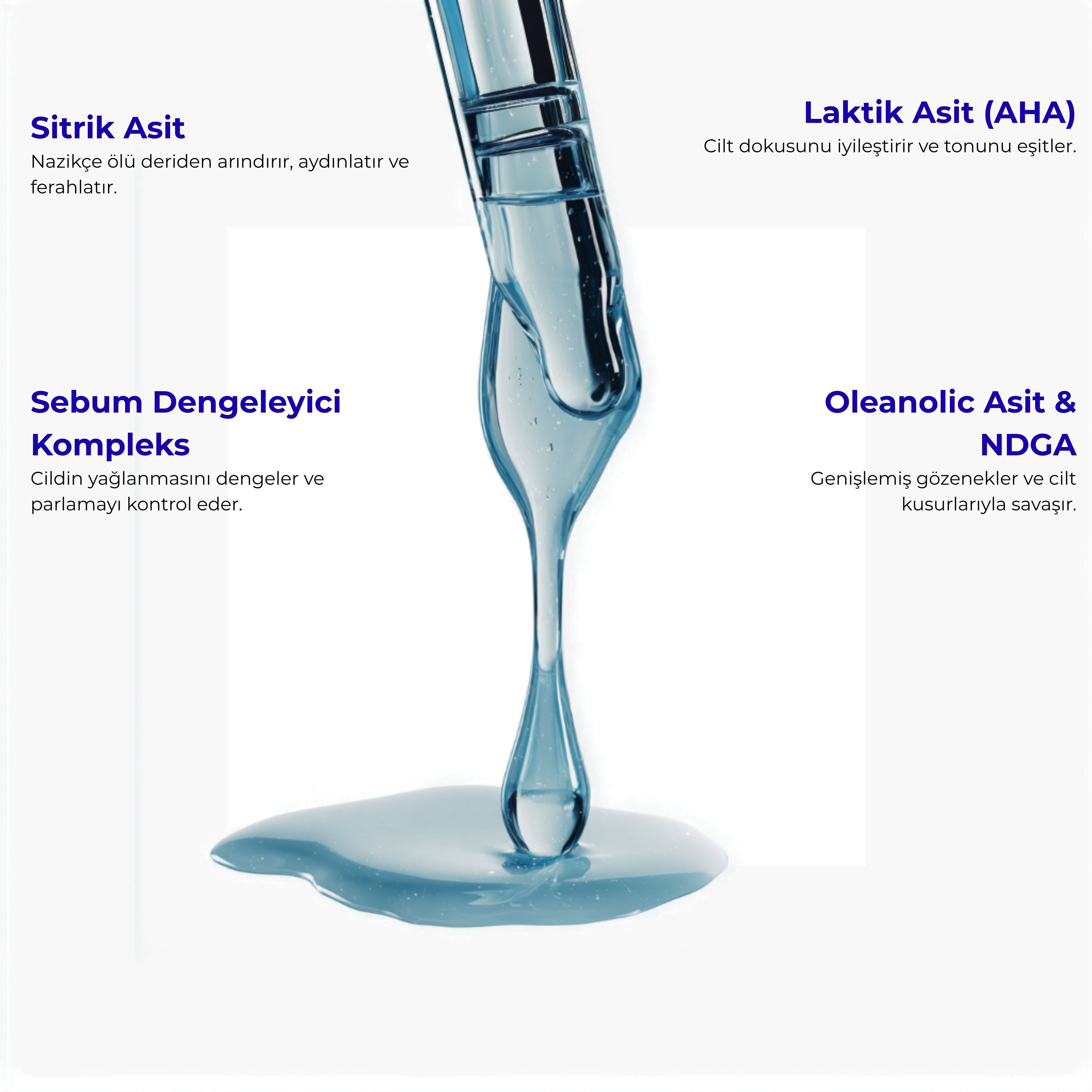 Laktik Asit İçeren Gözenek Sıkılaştırıcı Lakarin Tonik