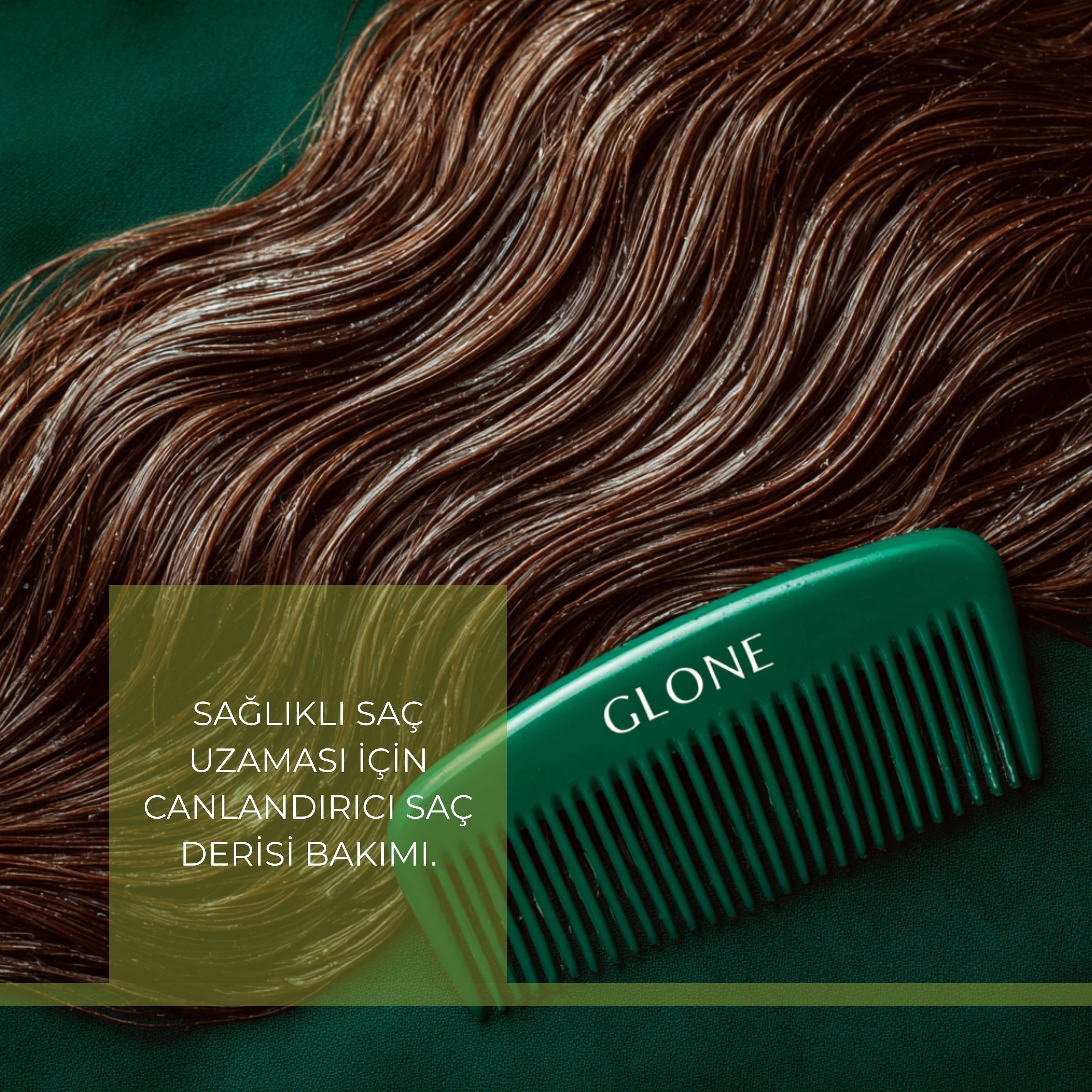 GLONE Biberiye Saç Toniği 150ml | Biberiye Yağı, Keratin & Kafein İçeren Saç Dökülmesi Karşıtı Tonik | Ginseng ve Cüce Palmiye ile Saç Uzatma & Güçlendirme