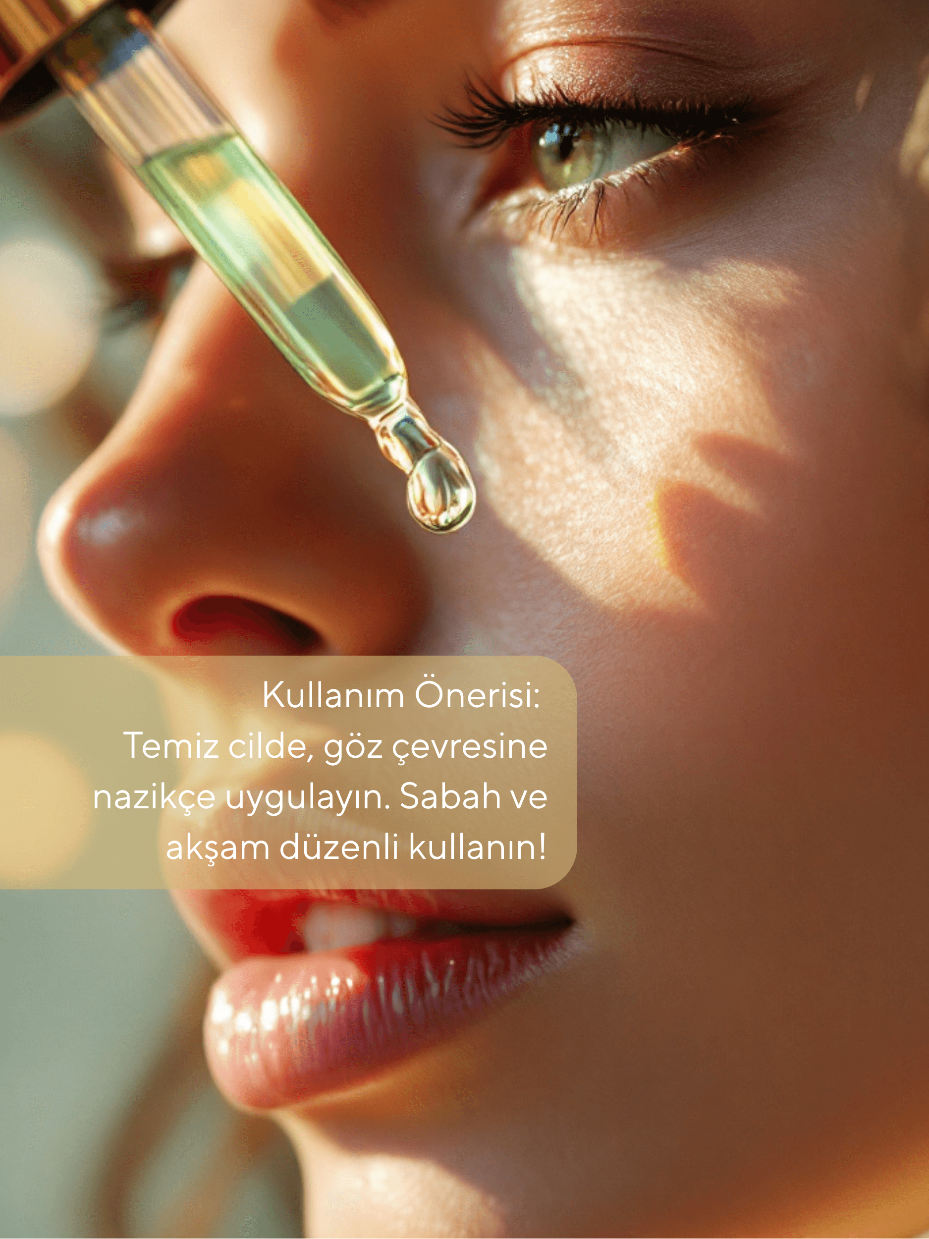 Yoğun Anti Aging Göz Serumu 30ml | Kollajen I+III & Glutatyon & Somon DNA İle Anında Etki 