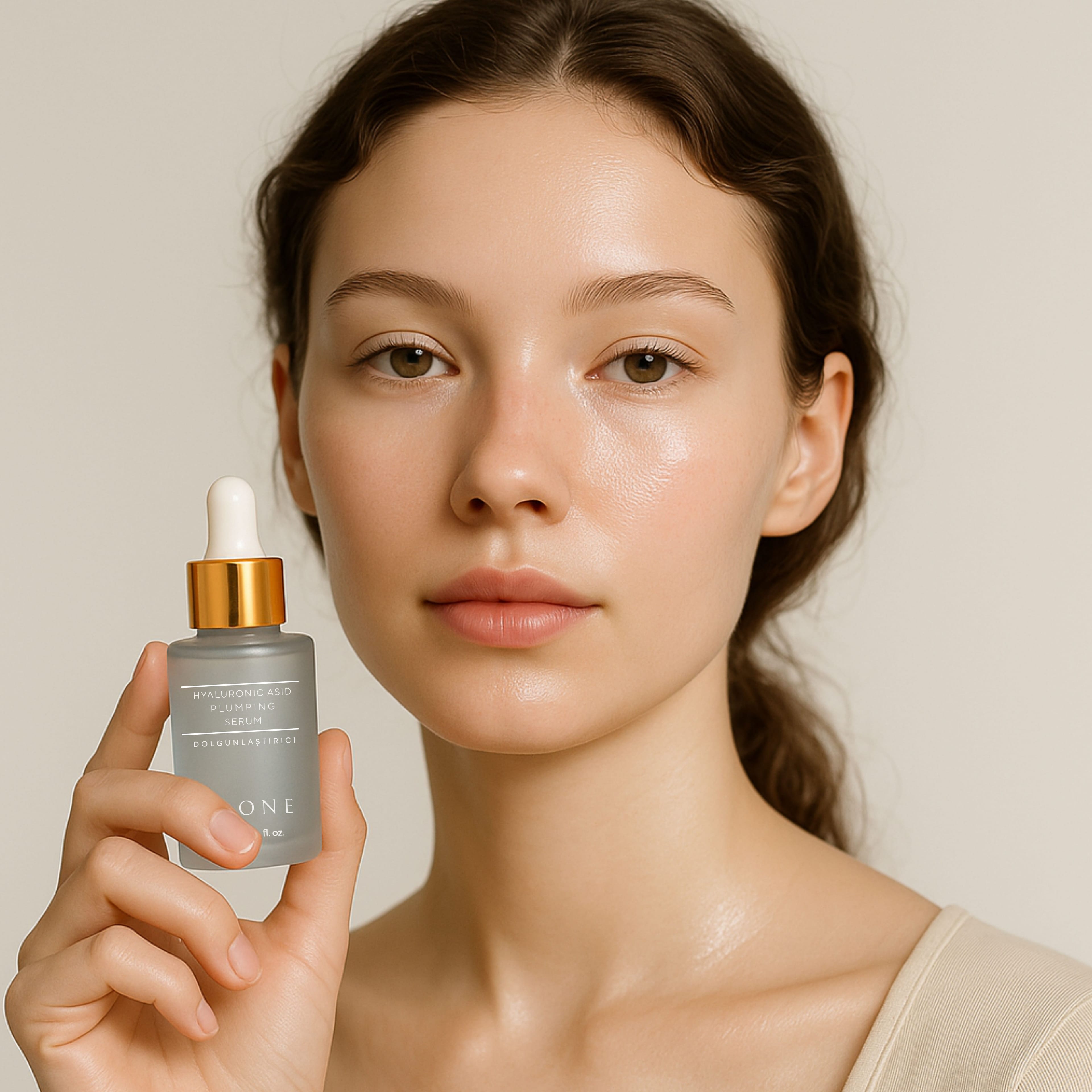 GLONE Hyaluronik Asit Dolgunlaştırıcı Serum 30ml | Collagen, Niacinamide & Panthenol İçeren Yoğun Nem ve Dolgunluk Serumu | Cilt Sıkılaştırma ve Işıltı