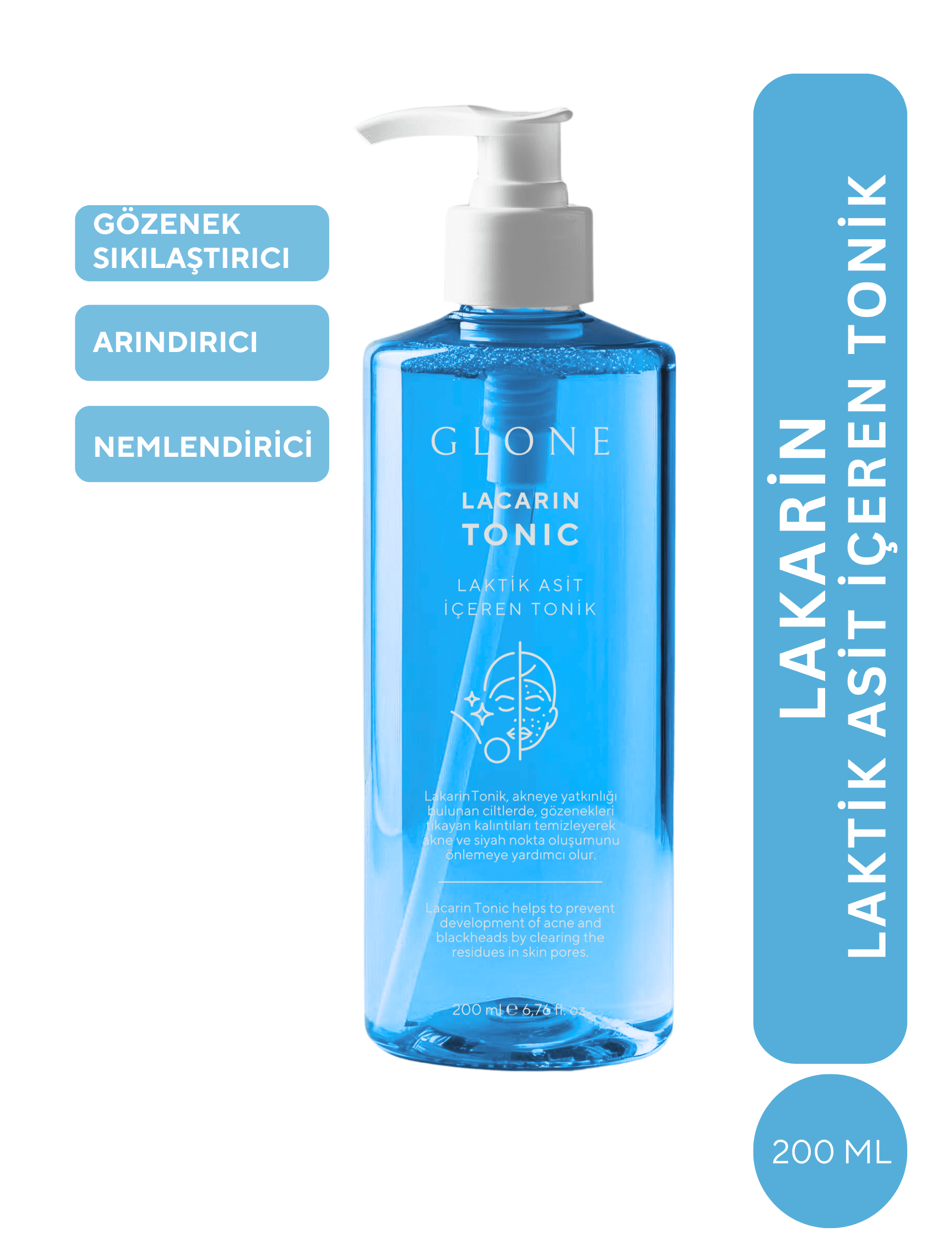 Laktik Asit İçeren Gözenek Sıkılaştırıcı Lakarin Tonik