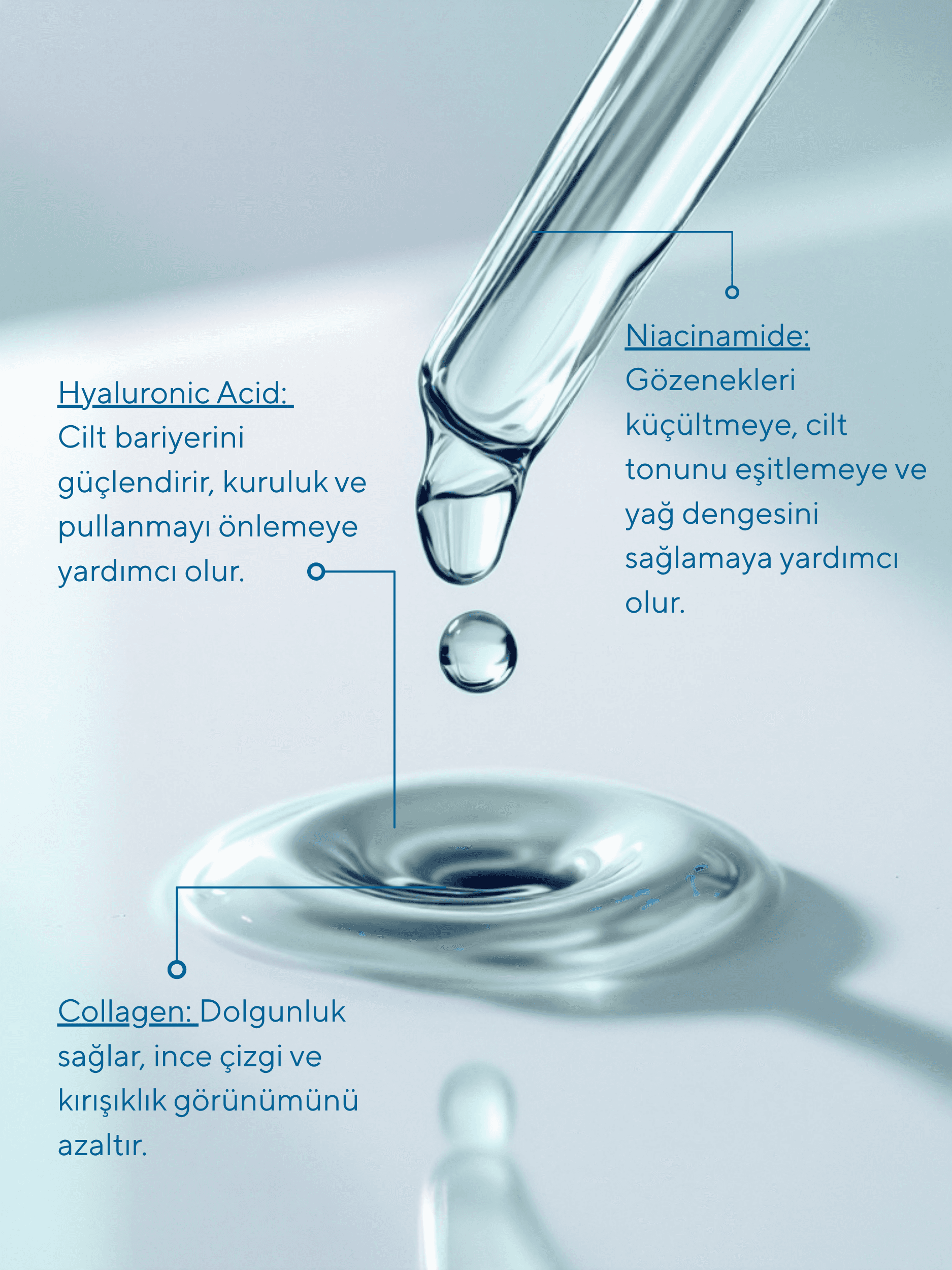 GLONE Hyaluronik Asit Dolgunlaştırıcı Serum 30ml | Collagen, Niacinamide & Panthenol İçeren Yoğun Nem ve Dolgunluk Serumu | Cilt Sıkılaştırma ve Işıltı