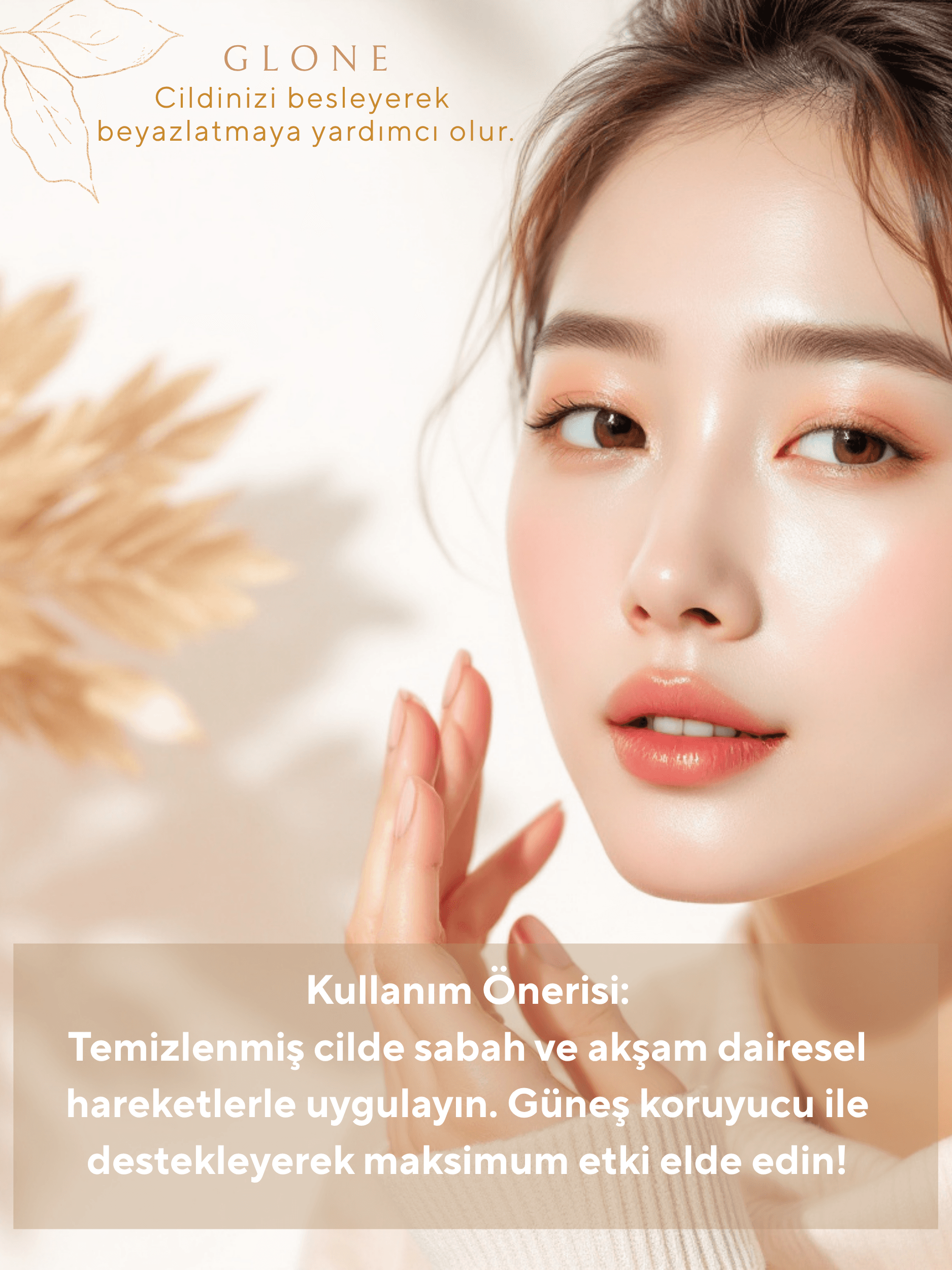 GLONE Glutatyonlu Beyazlatıcı Krem | Niacinamide, Glikolik Asit & Alpha Arbutin İçerikli - Cilt Beyazlatma, Leke Karşıtı ve Parlaklık Sağlayan Bakım 50 ml | Shea Yağı & Panthenol ile Nemlendirici