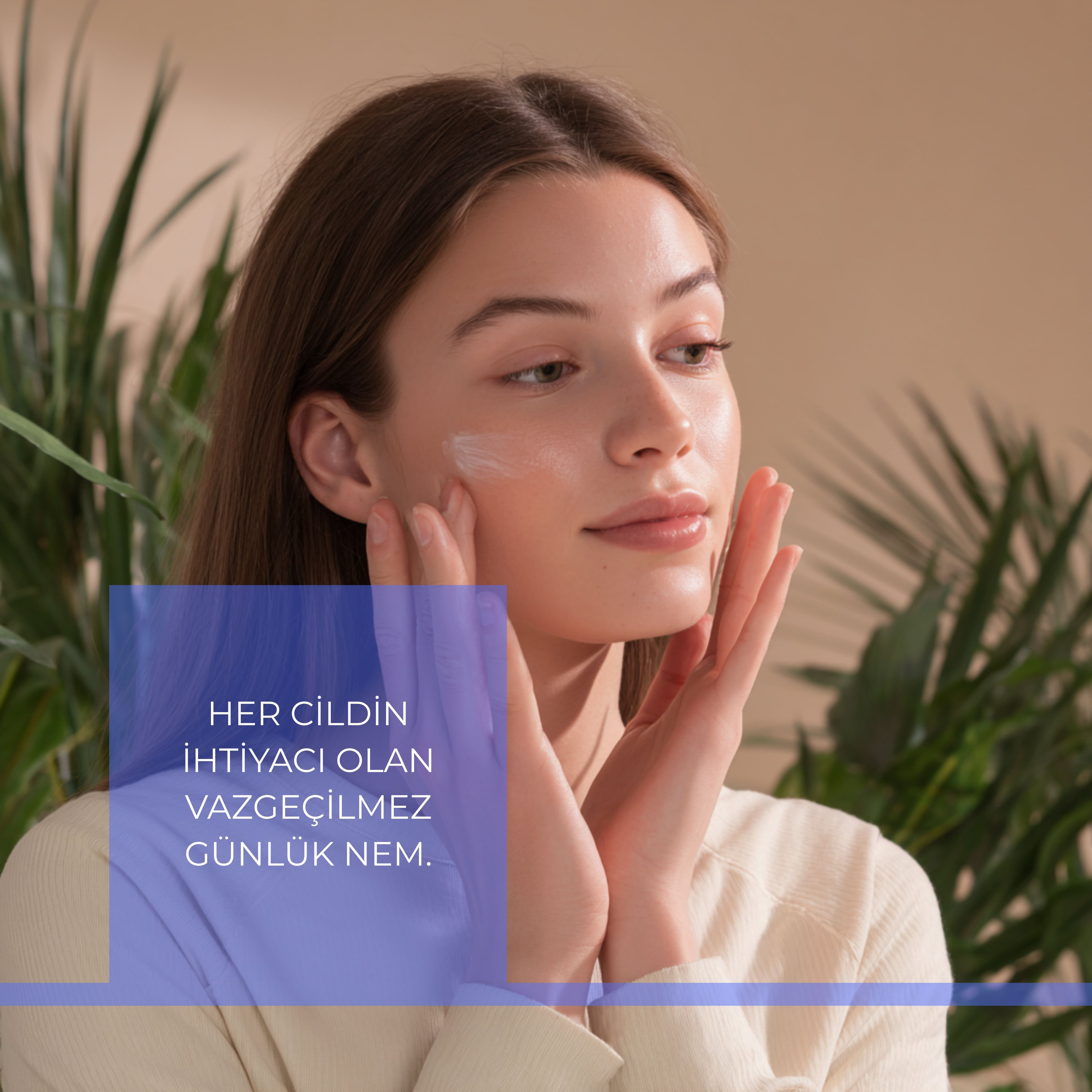 GLONE Nemlendirici Yüz Kremi 100ml | Ginseng, Allantoin & Hyaluronik Asit İçeren Yoğun Nemlendirici | Tüm Cilt Tipleri İçin Onarıcı Bakım
