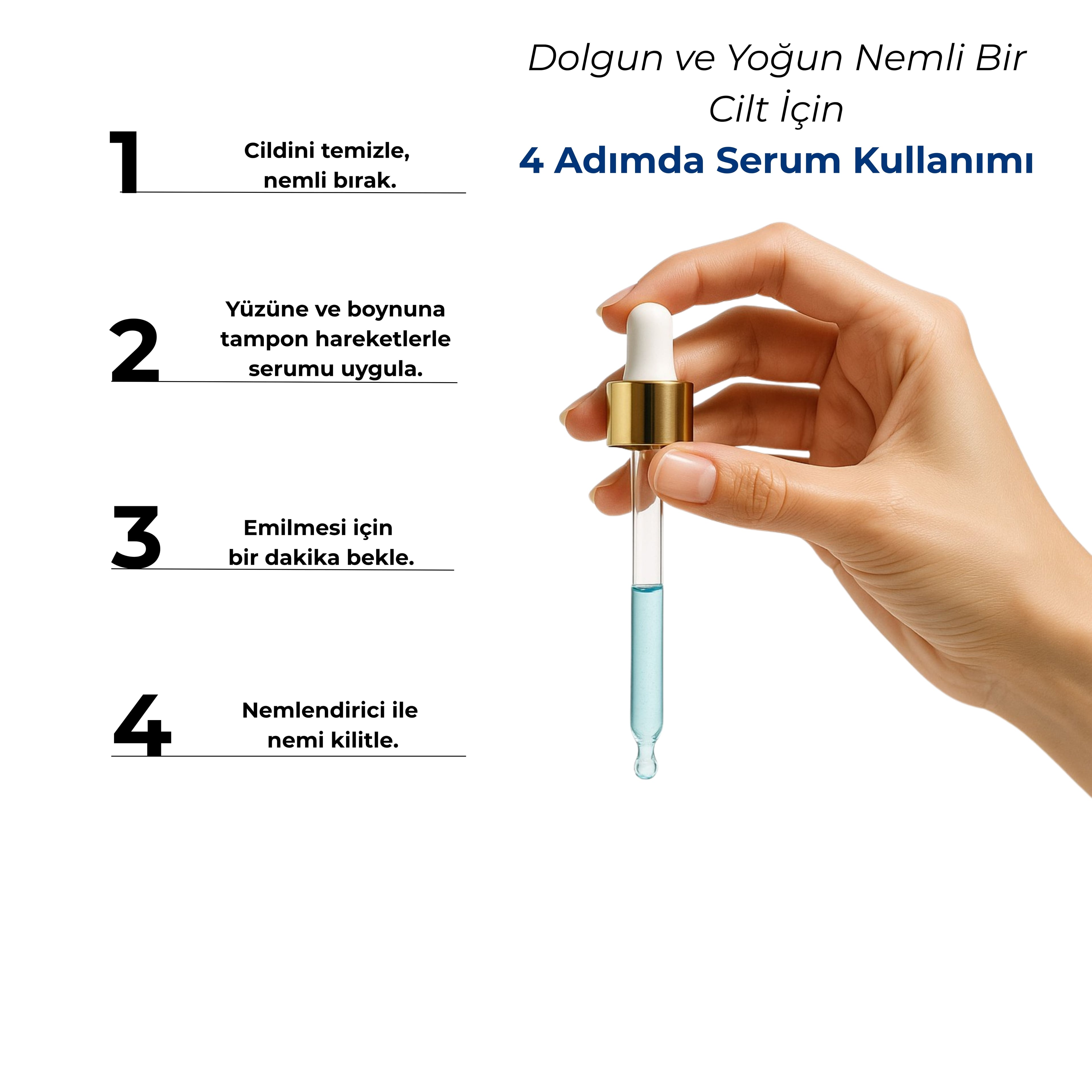 GLONE Hyaluronik Asit Dolgunlaştırıcı Serum 30ml | Collagen, Niacinamide & Panthenol İçeren Yoğun Nem ve Dolgunluk Serumu | Cilt Sıkılaştırma ve Işıltı