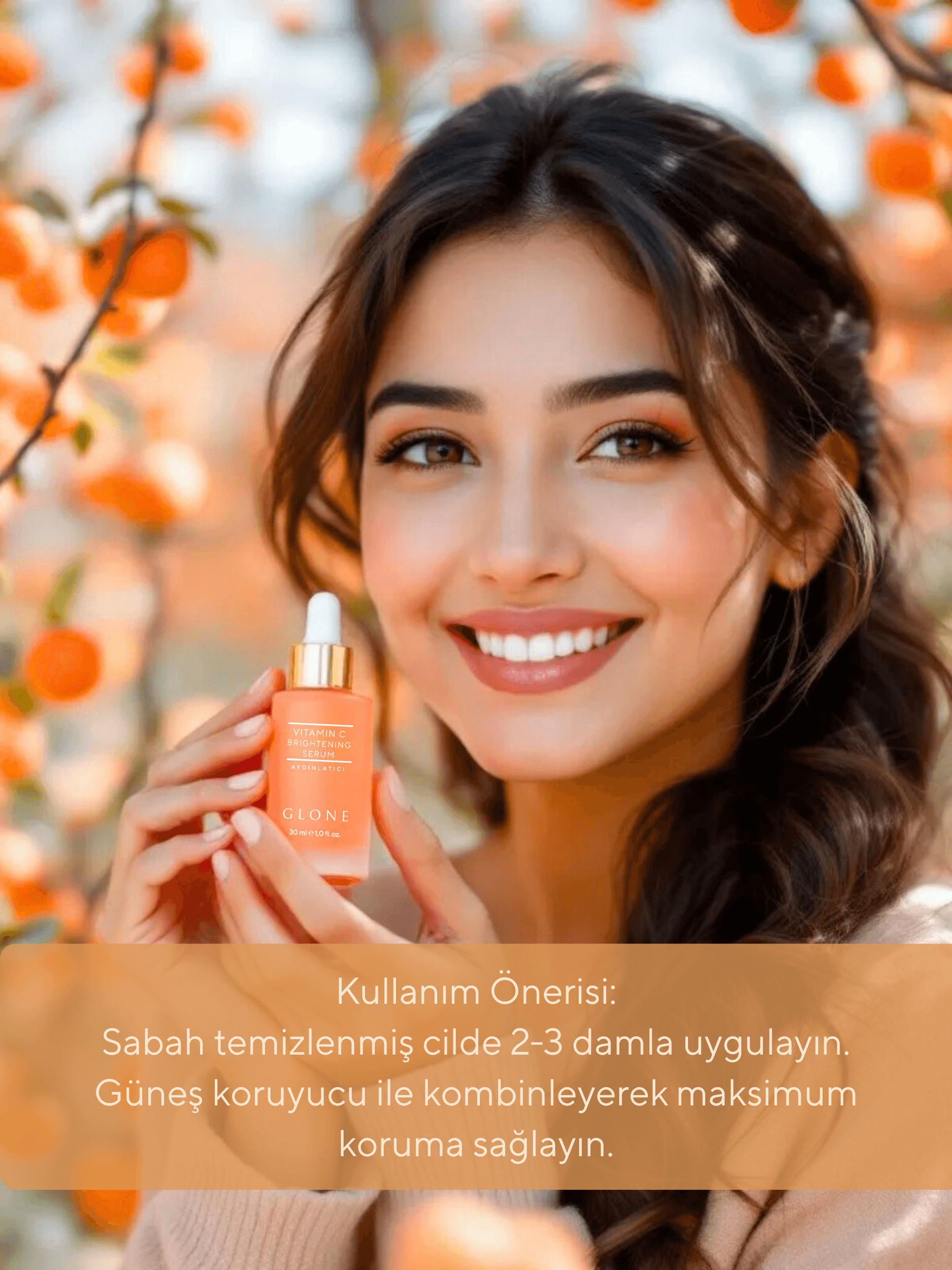 GLONE Vitamin C Aydınlatıcı Serum 30ml | Ethyl Ascorbic Acid, Hyaluronik Asit & Centella İçeren Cilt Aydınlatıcı Serum | Leke Karşıtı & Antioksidan Koruma