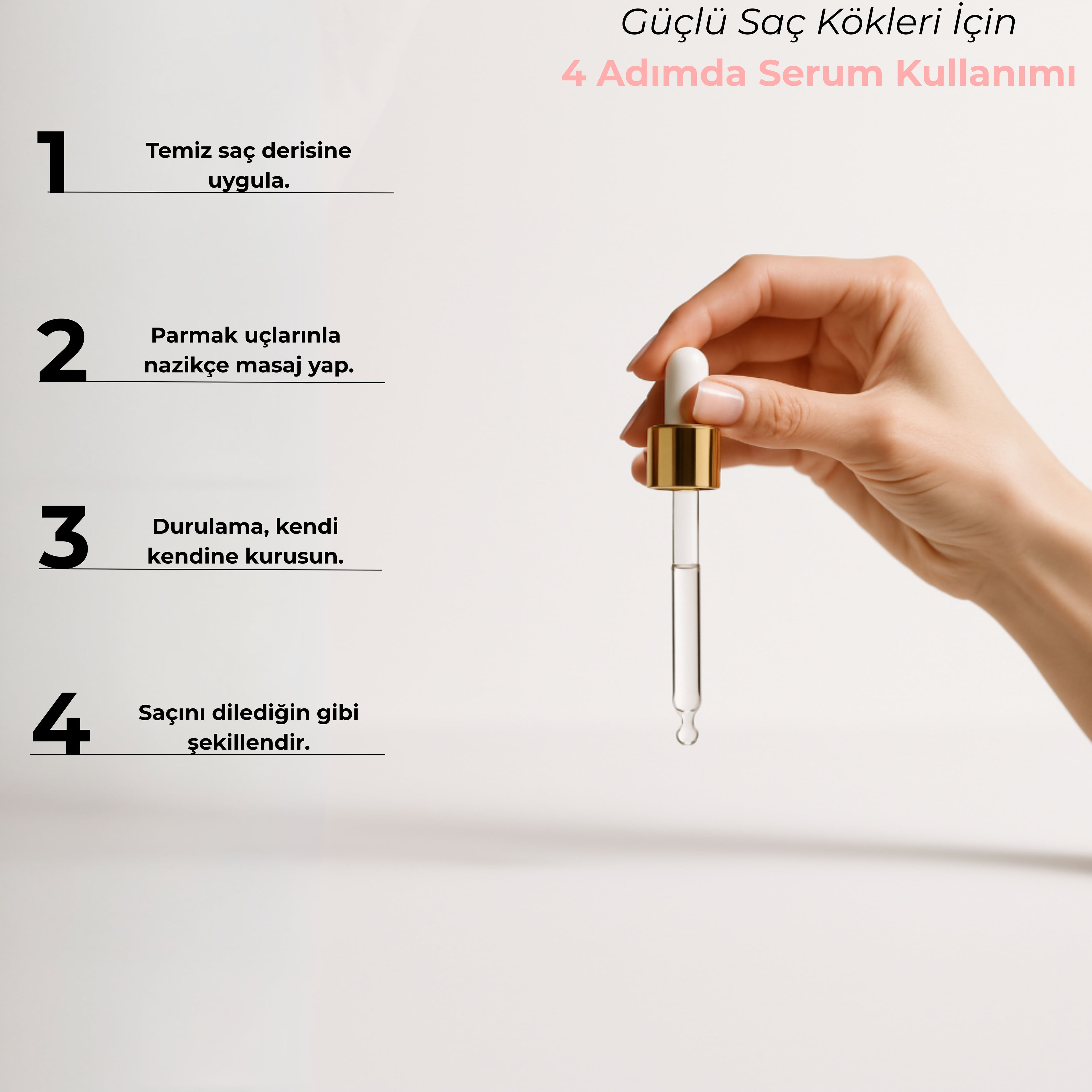 GLONE Dökülme Karşıtı Saç Serumu | Biotin, Keratin, Kafur & Mentol İçerikli - Saç Köklerini Güçlendirir, Dökülmeyi Önler 30 ml | Yeşil Çay, Biberiye Yağı & İpek Proteini ile Onarım