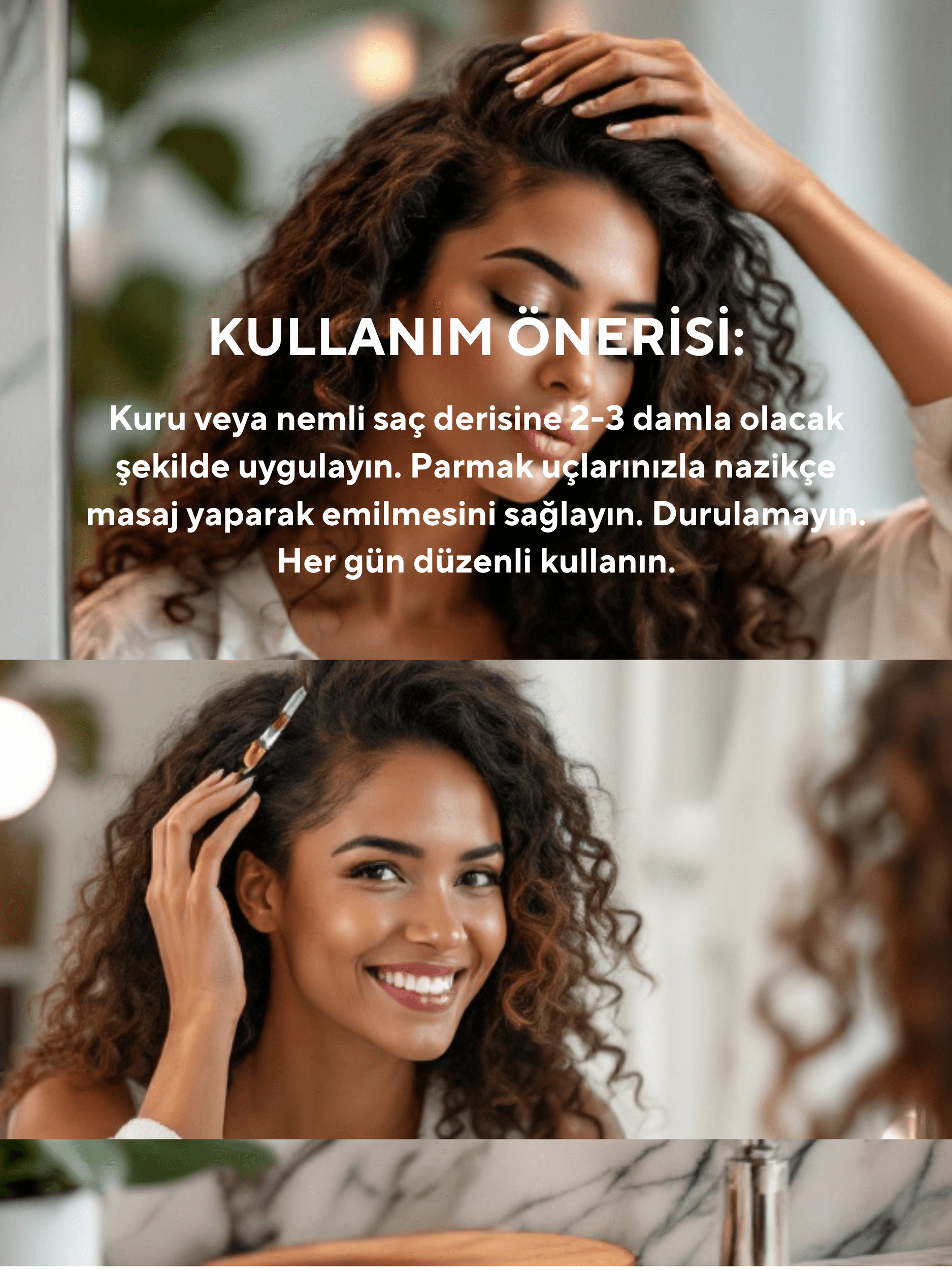 GLONE Dökülme Karşıtı Saç Serumu | Biotin, Keratin, Kafur & Mentol İçerikli - Saç Köklerini Güçlendirir, Dökülmeyi Önler 30 ml | Yeşil Çay, Biberiye Yağı & İpek Proteini ile Onarım