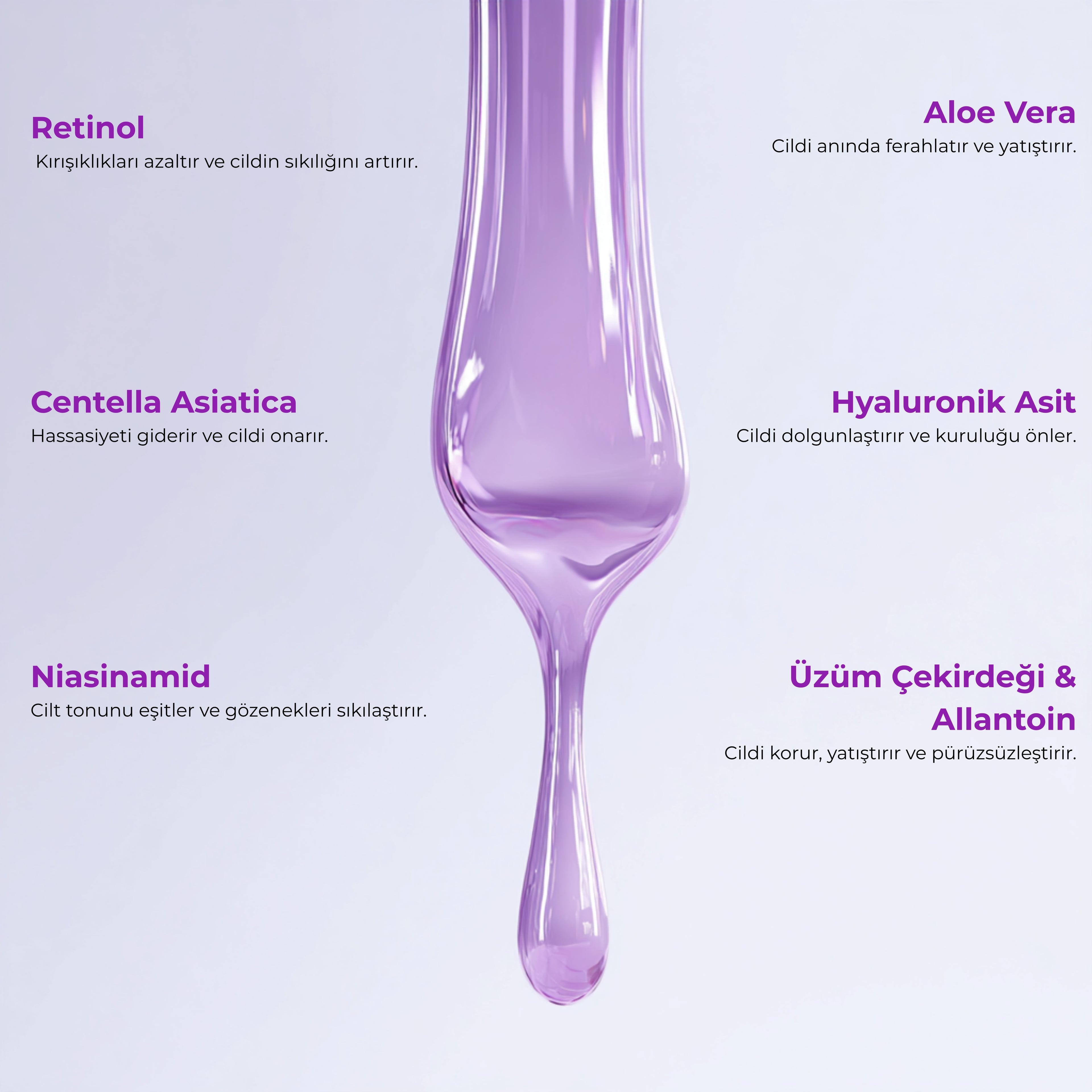 GLONE Retinol Yenileyici Gece Serumu 30ml | Retinol, Niacinamide & Hyaluronik Asit İçeren Anti-Aging Serum | Kırışıklık Karşıtı ve Nem Dengesi