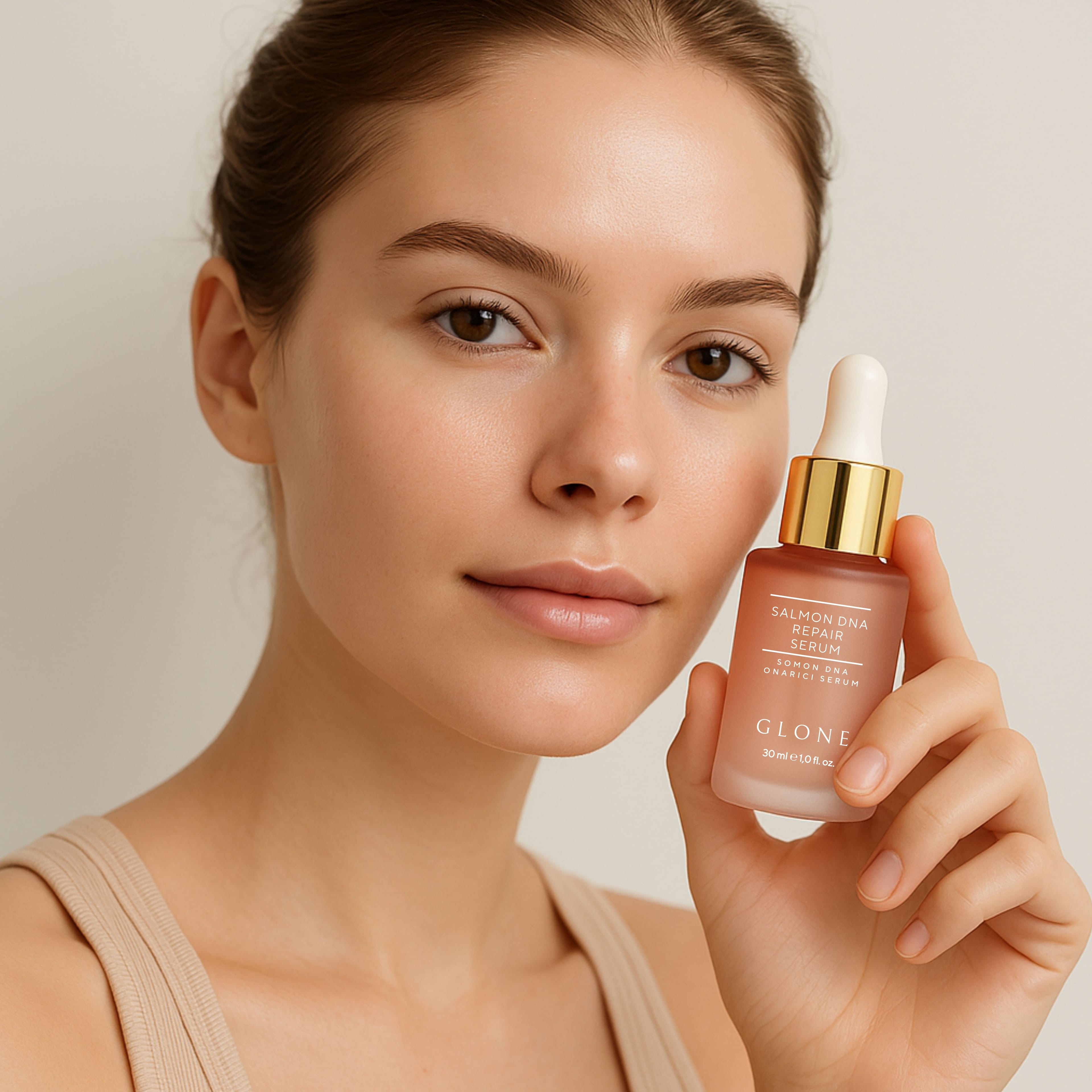 GLONE Somon DNA Onarıcı Serum 30ml | Somon DNA, Collagen & Hyaluronik Asit İçeren Anti-Aging Serum | Kırışıklık Onarımı ve Cilt Yenileme