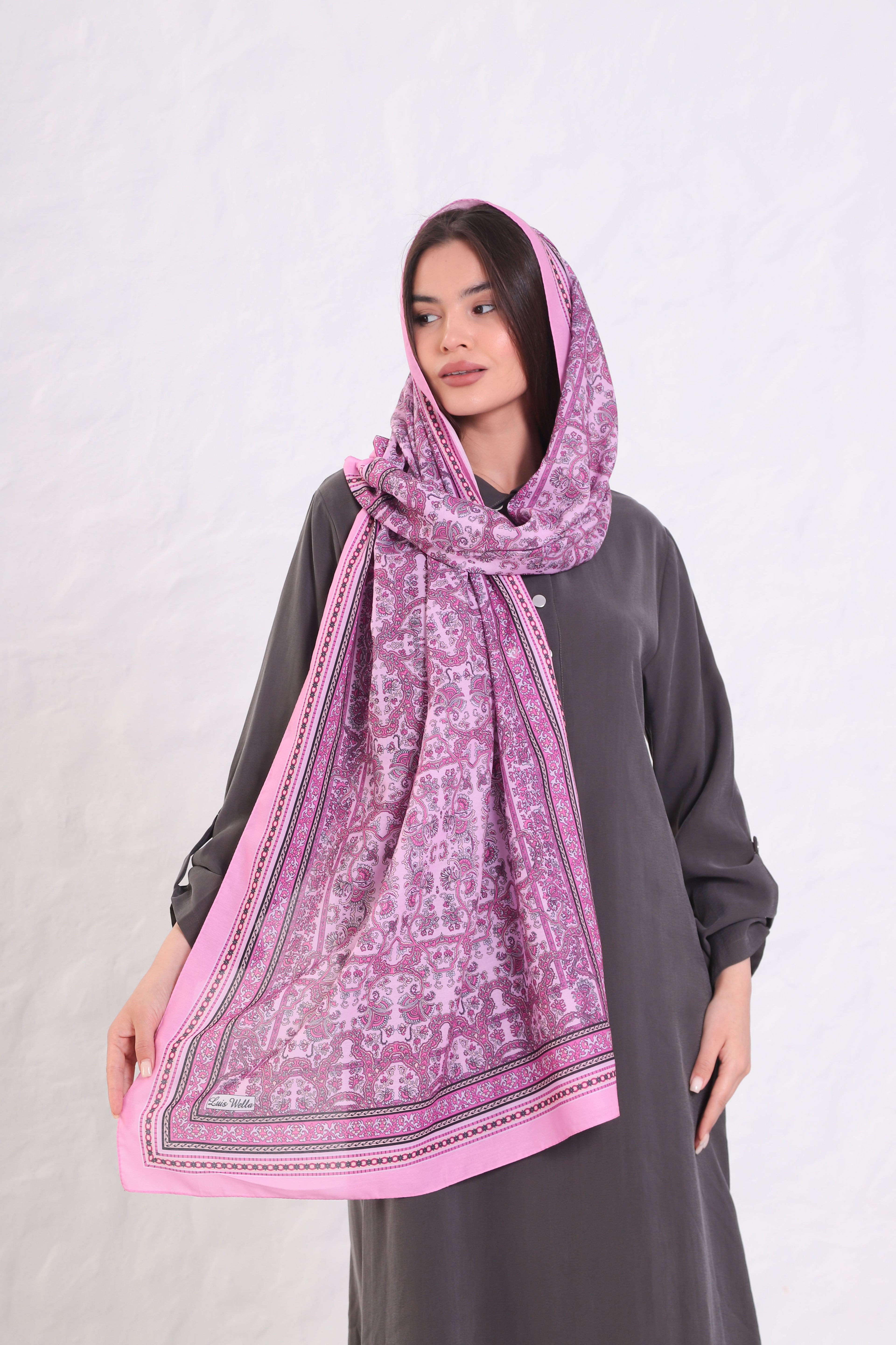 Etro Desen Şal - Pembe