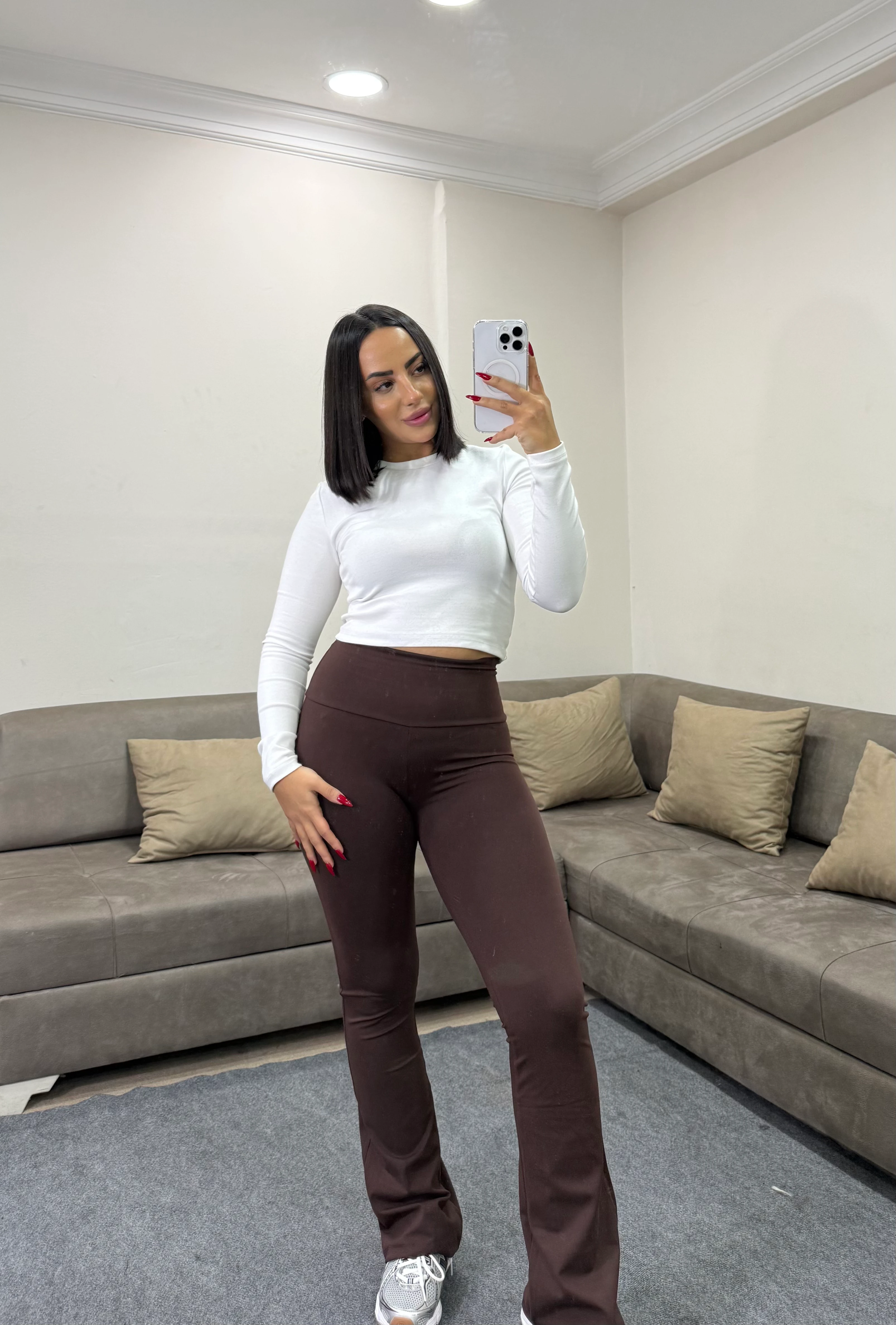 Kadın Oys Yeni Sezon Kumaş İspanyol Paça Tayt