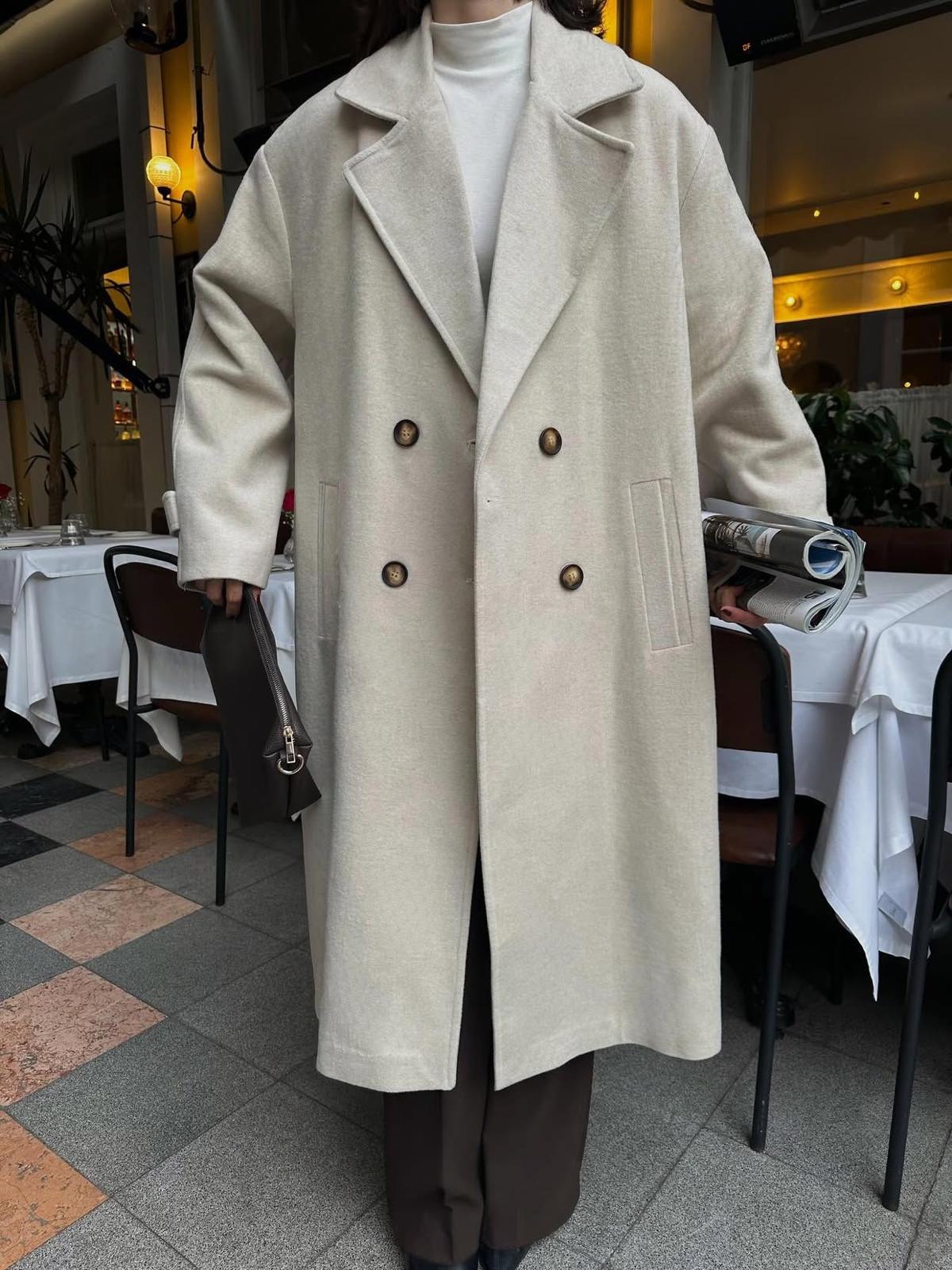 Premium Uzun Kaşe Kaban