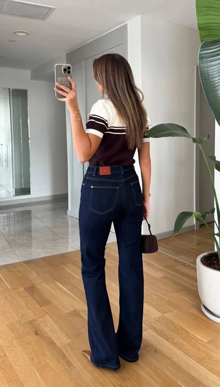 Orjinal Marka Kadın Isla Flare Jean