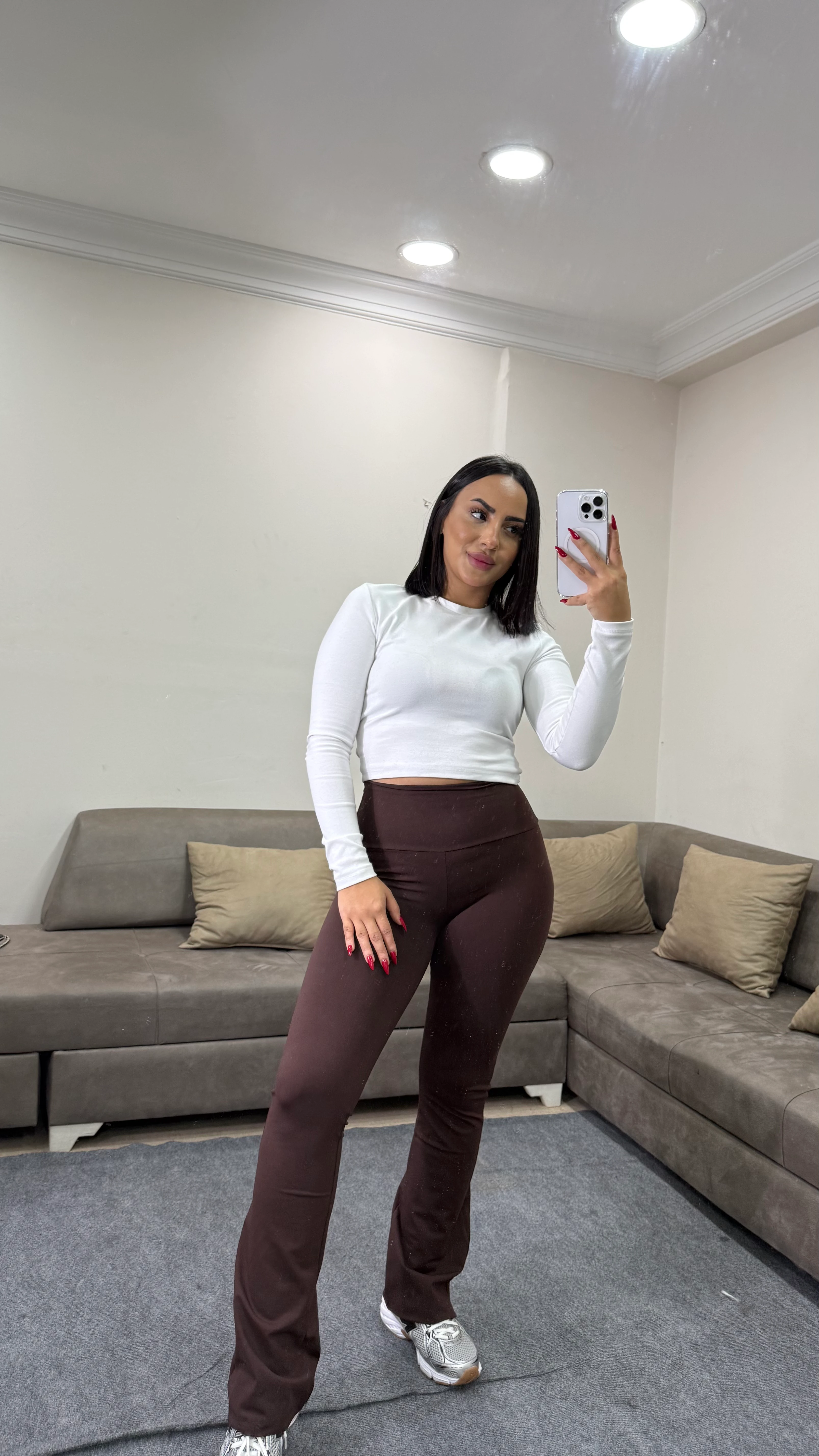 Kadın Oys Yeni Sezon Kumaş İspanyol Paça Tayt