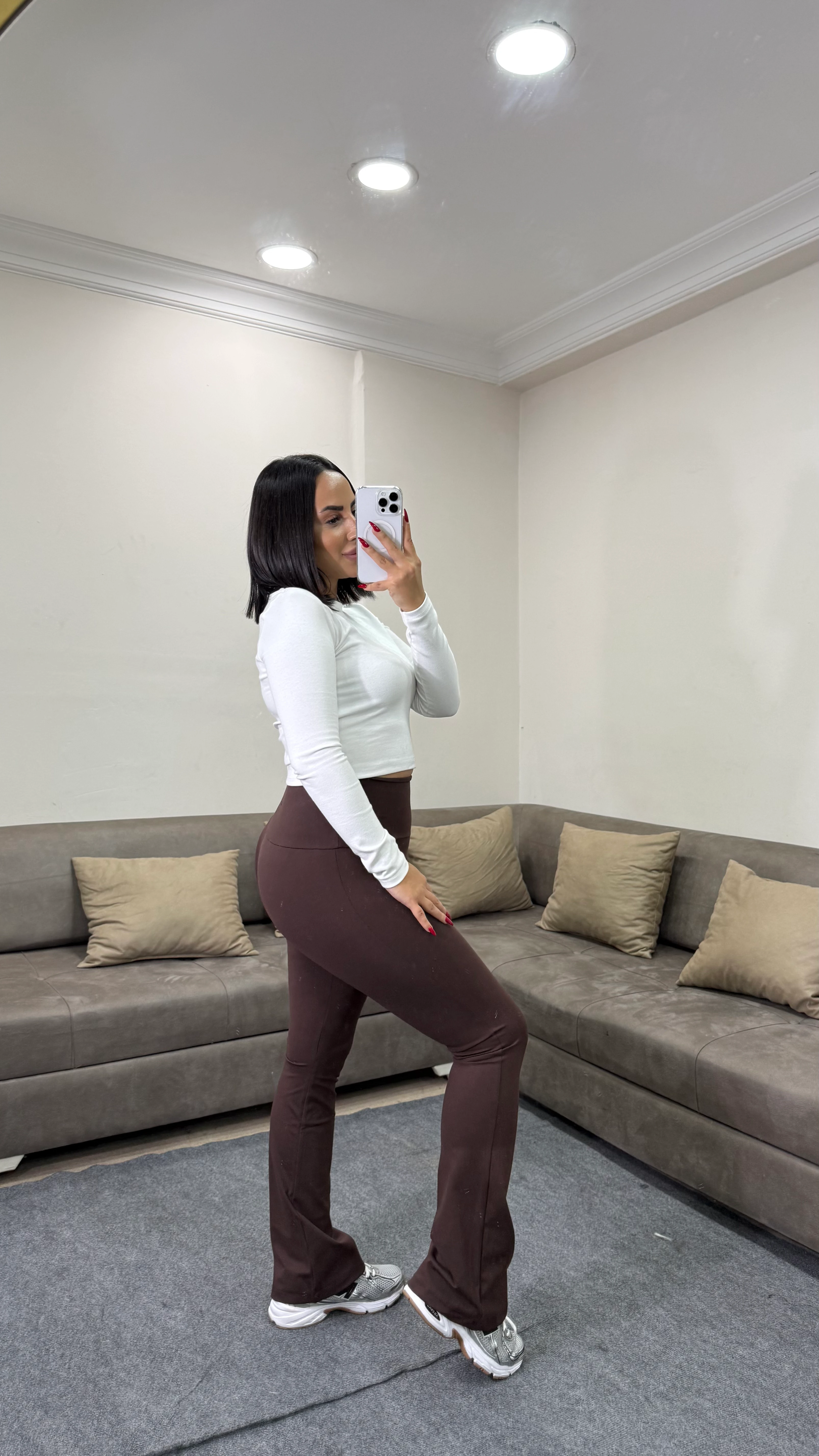 Kadın Oys Yeni Sezon Kumaş İspanyol Paça Tayt