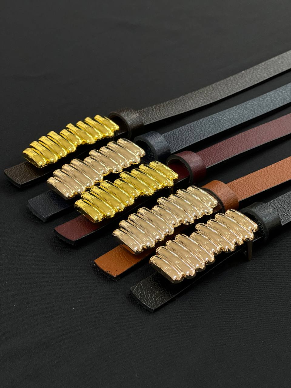 Gold Aksesuar Detaylı Kadın Kemer